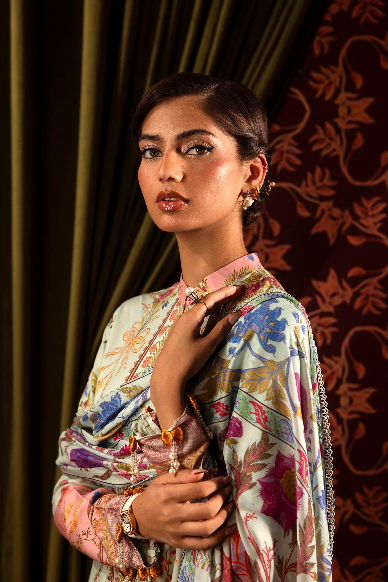 Sana Safinaz | Muzlin Winter 2024 | M243-021B-3DB - Official Sana Safinaz - Agha Fabrics UK