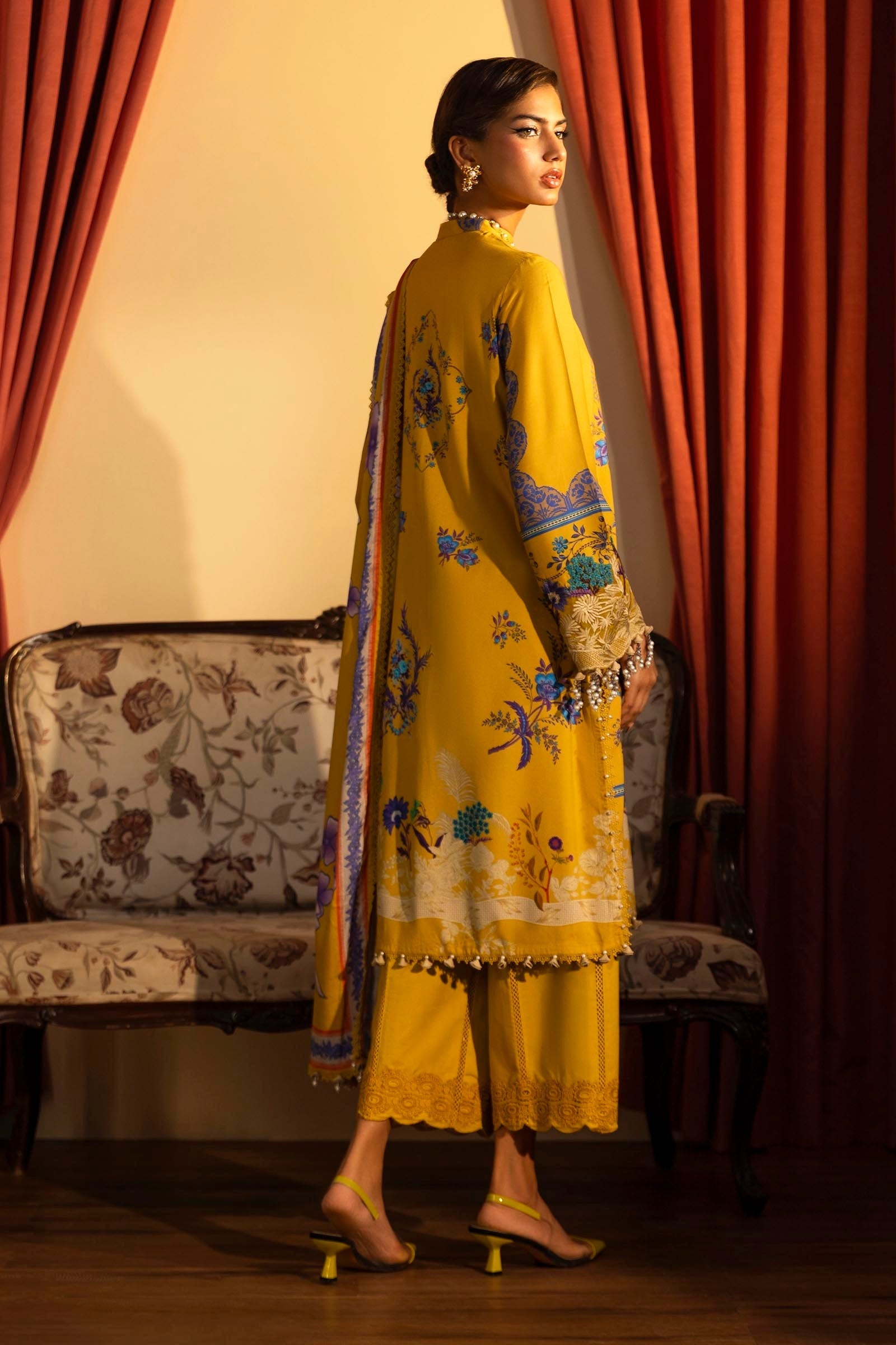 Sana Safinaz | Muzlin Winter 2024 | M243-022B-3DB - Official Sana Safinaz - Agha Fabrics UK