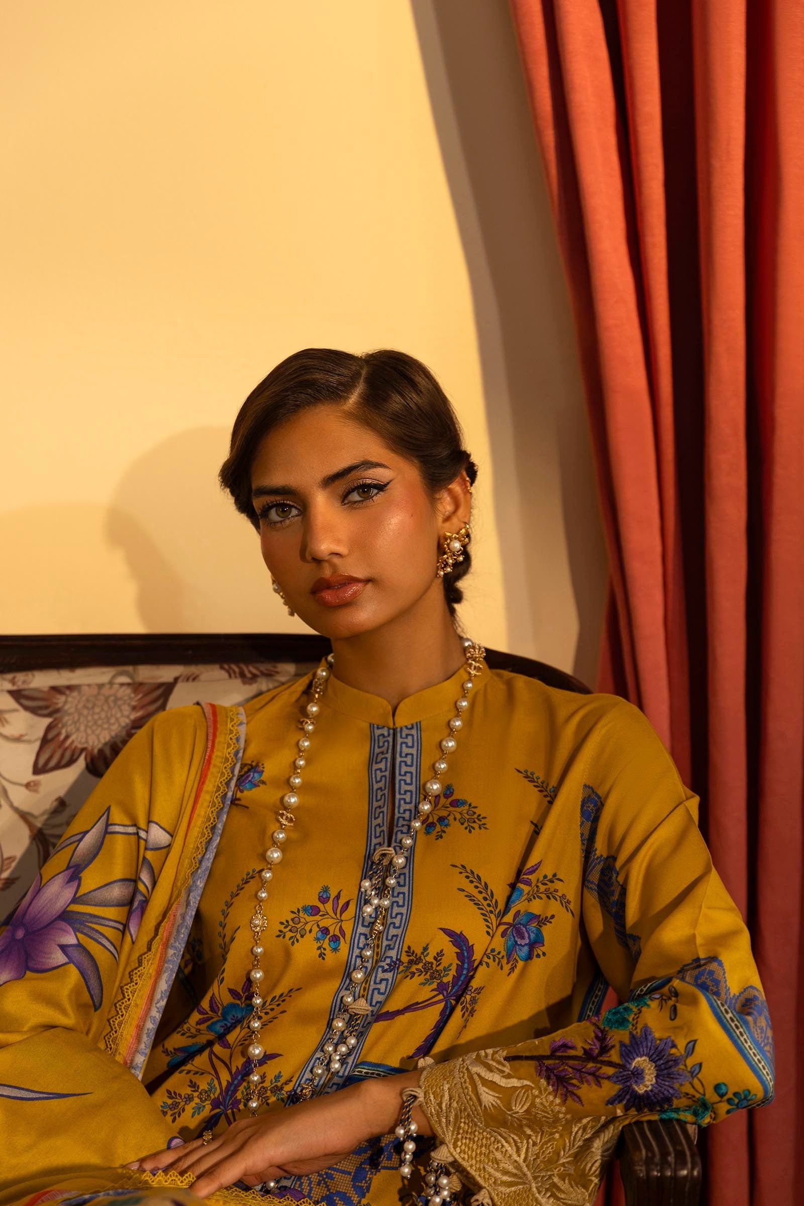 Sana Safinaz | Muzlin Winter 2024 | M243-025B-3DB - Official Sana Safinaz - Agha Fabrics UK