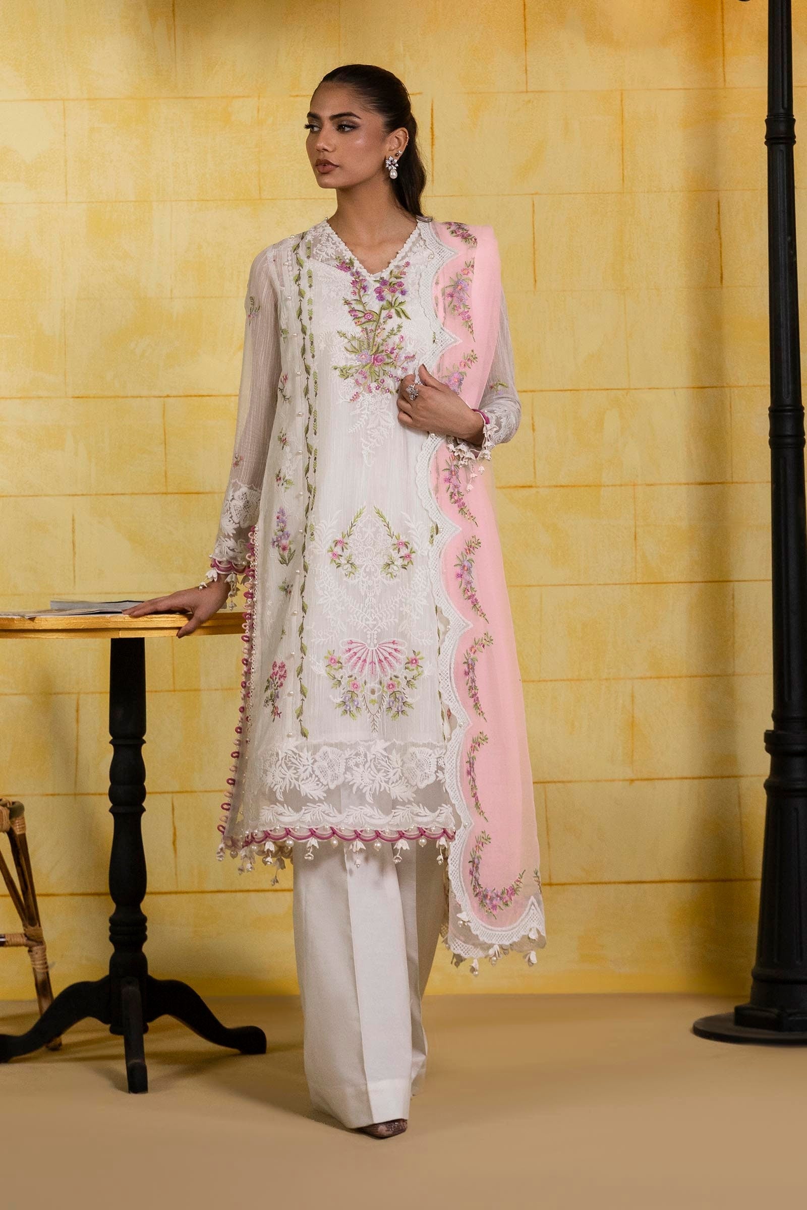 Sana Safinaz | Muzlin Spring 25 | M251-009A-3CT - Official Sana Safinaz - Agha Fabrics UK