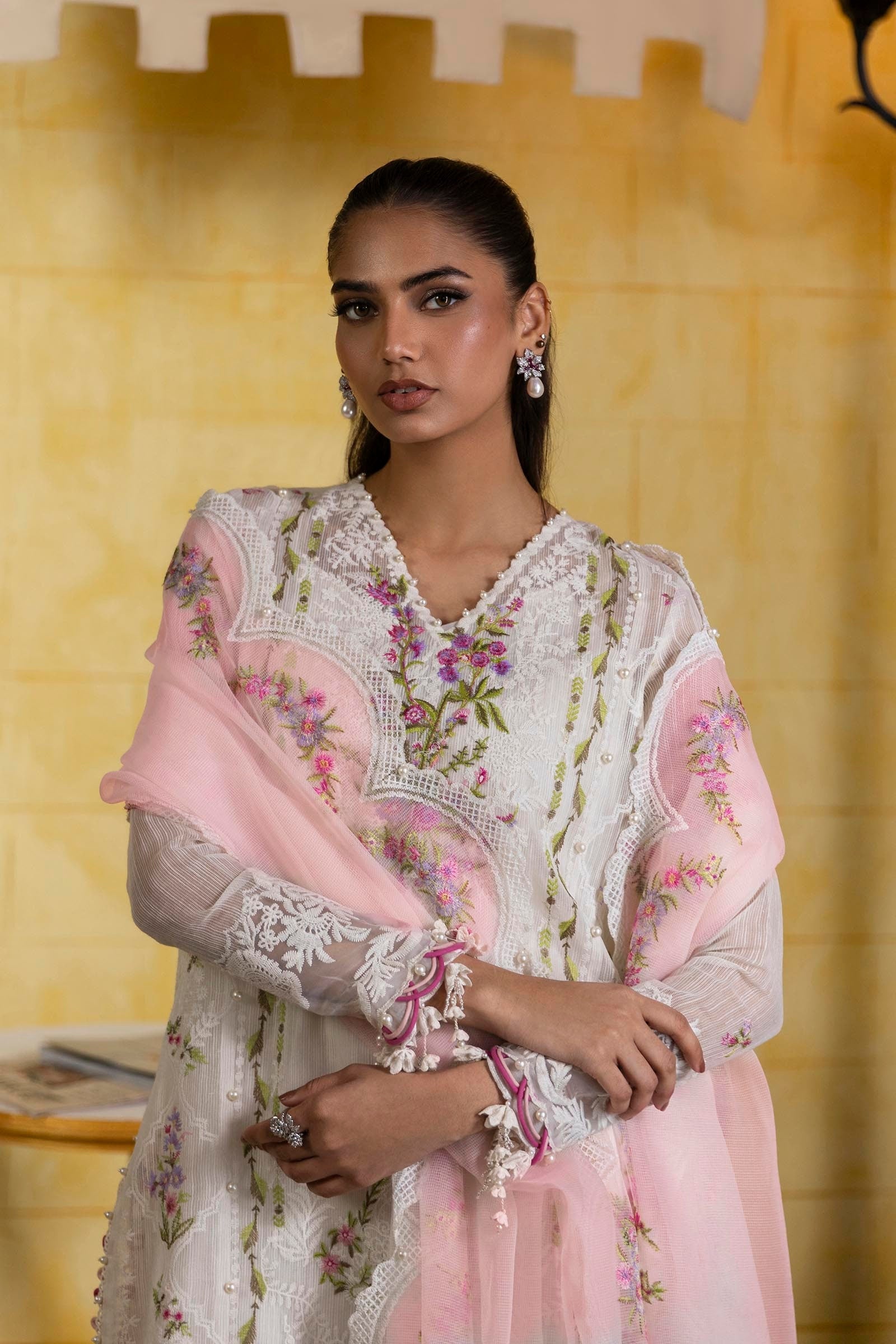 Sana Safinaz | Muzlin Spring 25 | M251-009A-3CT - Official Sana Safinaz - Agha Fabrics UK