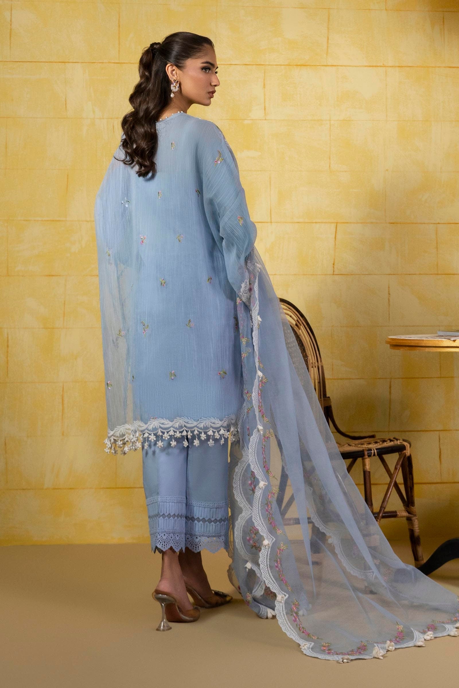 Sana Safinaz | Muzlin Spring 25 | M251-009B-3CT - Official Sana Safinaz - Agha Fabrics UK