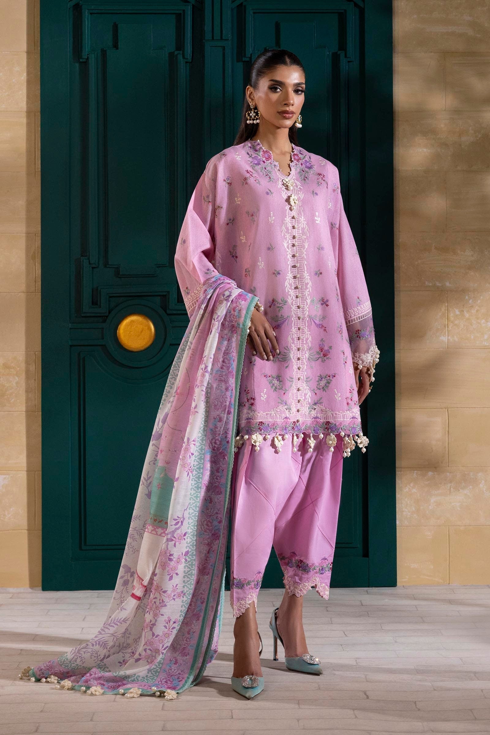 Sana Safinaz | Muzlin Spring 25 | M251-011A-3CV - Official Sana Safinaz - Agha Fabrics UK