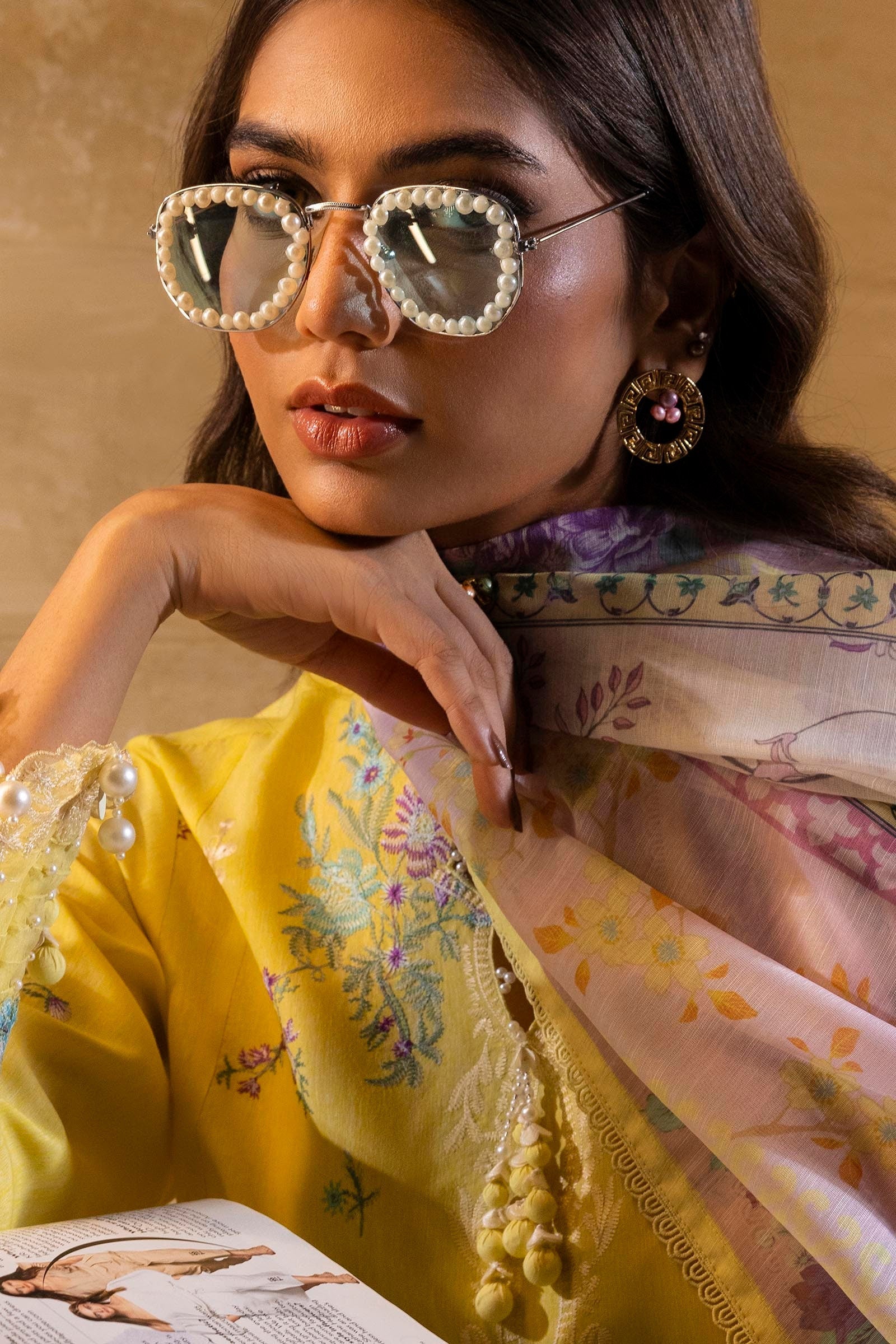 Sana Safinaz | Muzlin Spring 25 | M251-011B-3CV - Official Sana Safinaz - Agha Fabrics UK