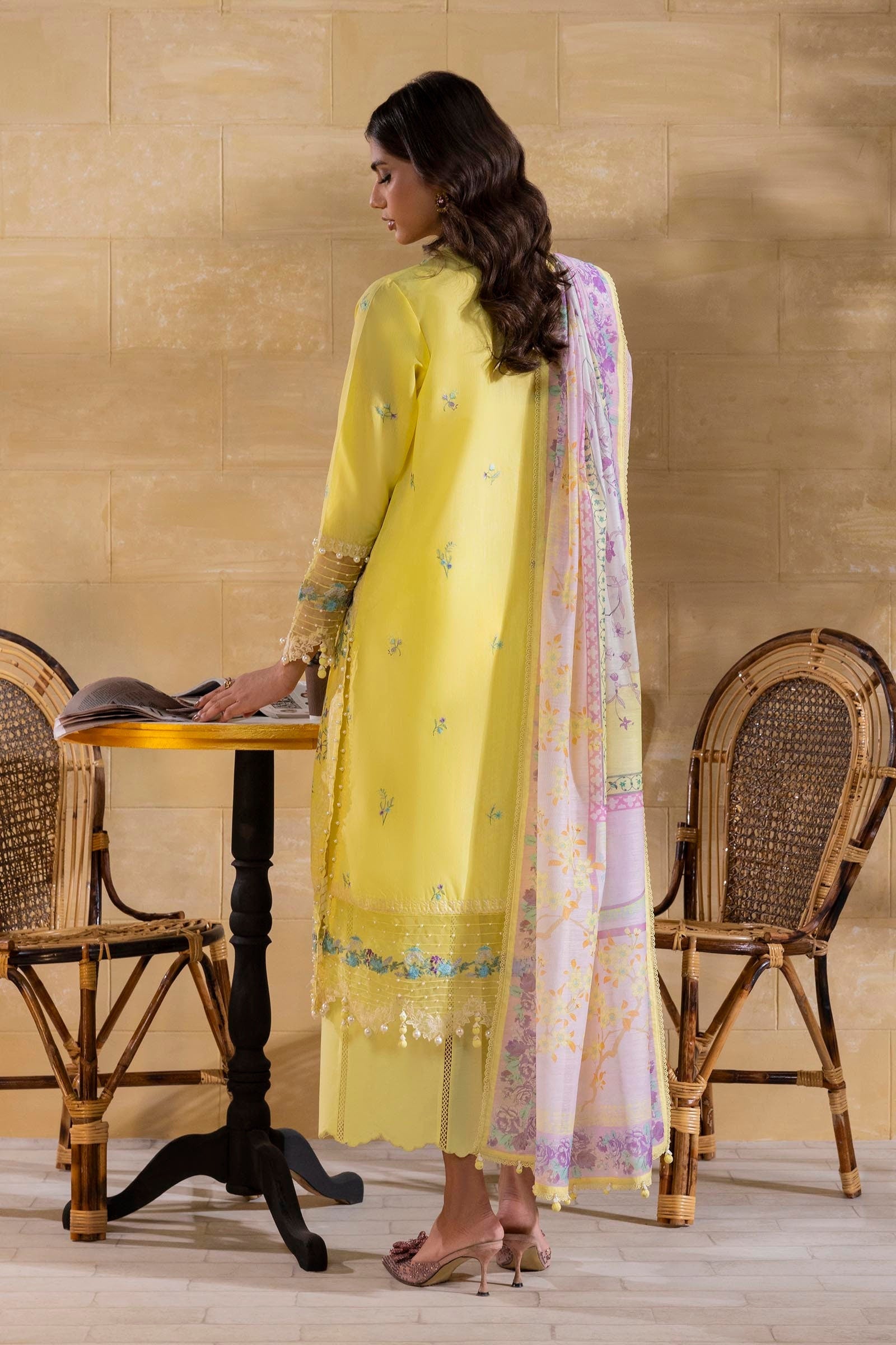 Sana Safinaz | Muzlin Spring 25 | M251-011B-3CV - Official Sana Safinaz - Agha Fabrics UK