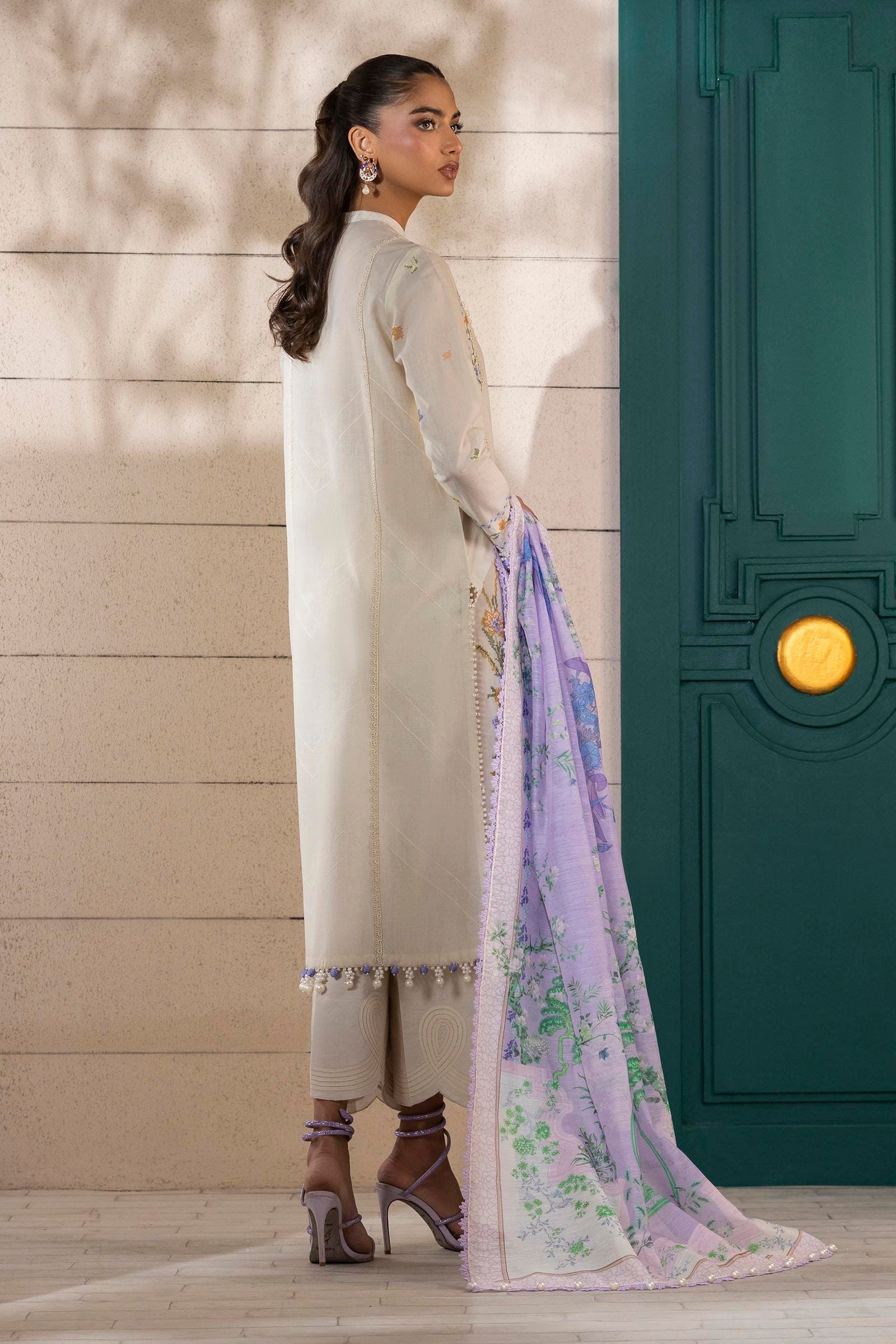 Sana Safinaz | Muzlin Spring 25 | M251-012A-3CV - Official Sana Safinaz - Agha Fabrics UK