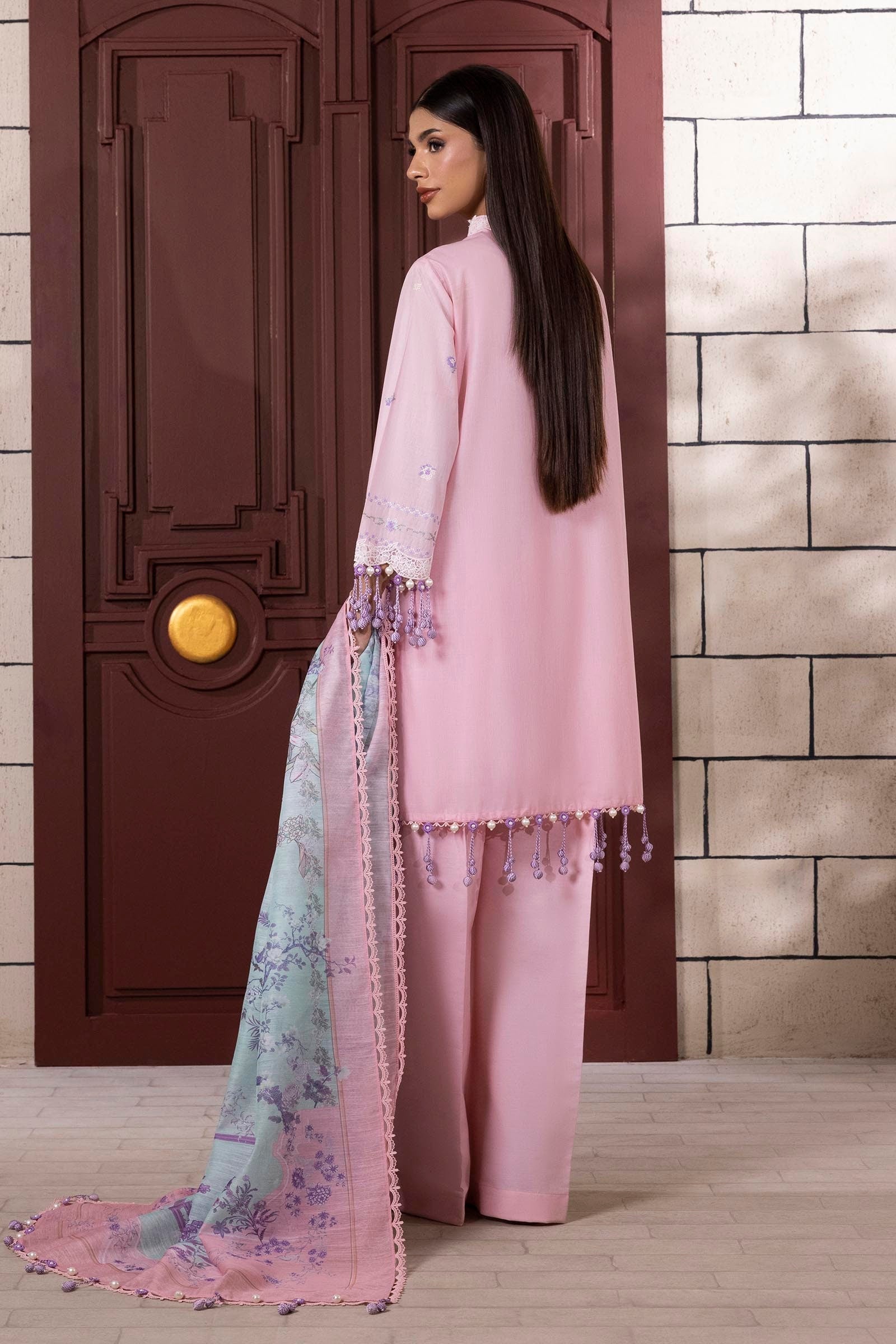 Sana Safinaz | Muzlin Spring 25 | M251-012B-3CV - Official Sana Safinaz - Agha Fabrics UK