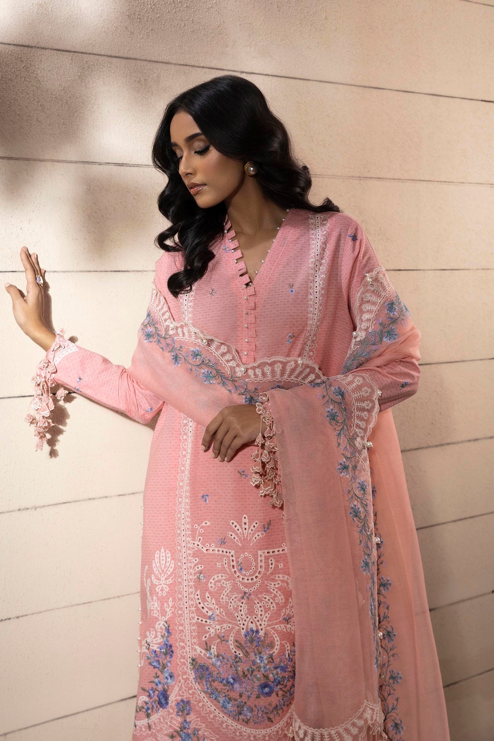 Sana Safinaz | Muzlin Spring 25 | M251-014B-3CT - Official Sana Safinaz - Agha Fabrics UK
