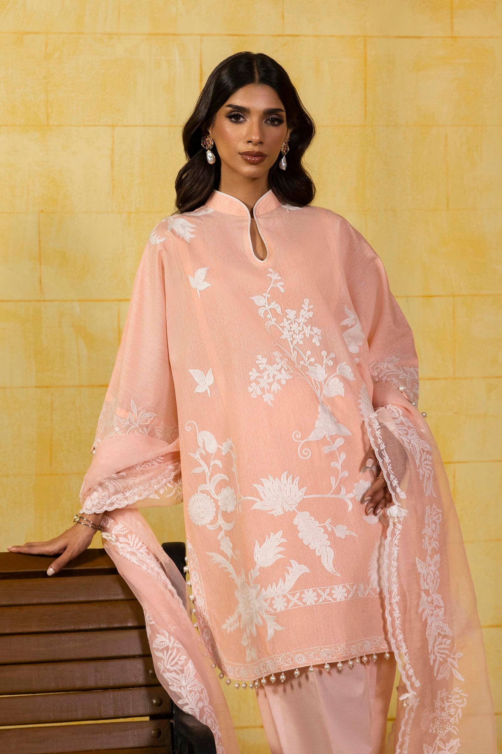 Sana Safinaz | Muzlin Spring 25 | M251-015A-3CT - Official Sana Safinaz - Agha Fabrics UK