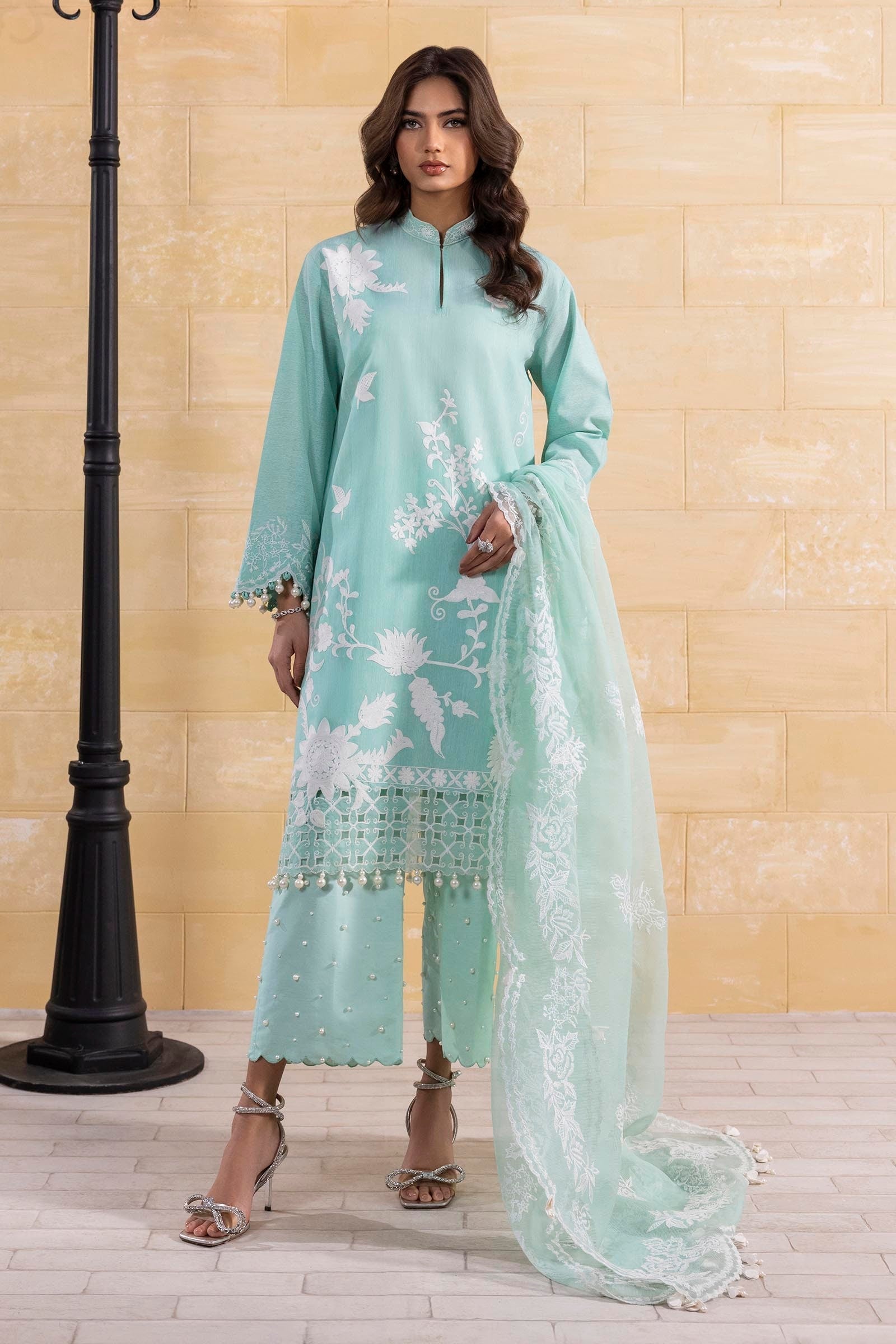 Sana Safinaz | Muzlin Spring 25 | M251-015B-3CT - Official Sana Safinaz - Agha Fabrics UK