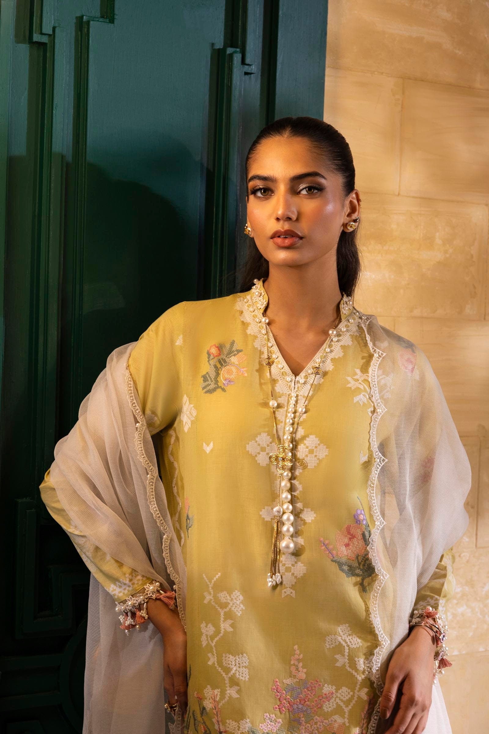 Sana Safinaz | Muzlin Spring 25 | M251-016B-3CT - Official Sana Safinaz - Agha Fabrics UK