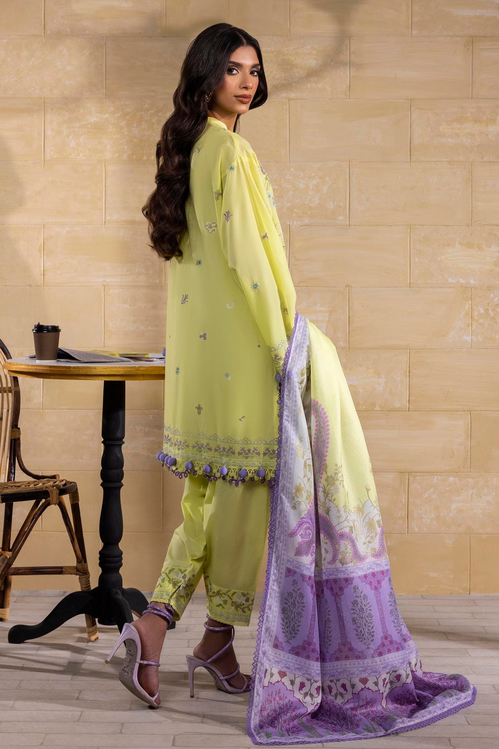 Sana Safinaz | Muzlin Spring 25 | M251-018B-3CT - Official Sana Safinaz - Agha Fabrics UK