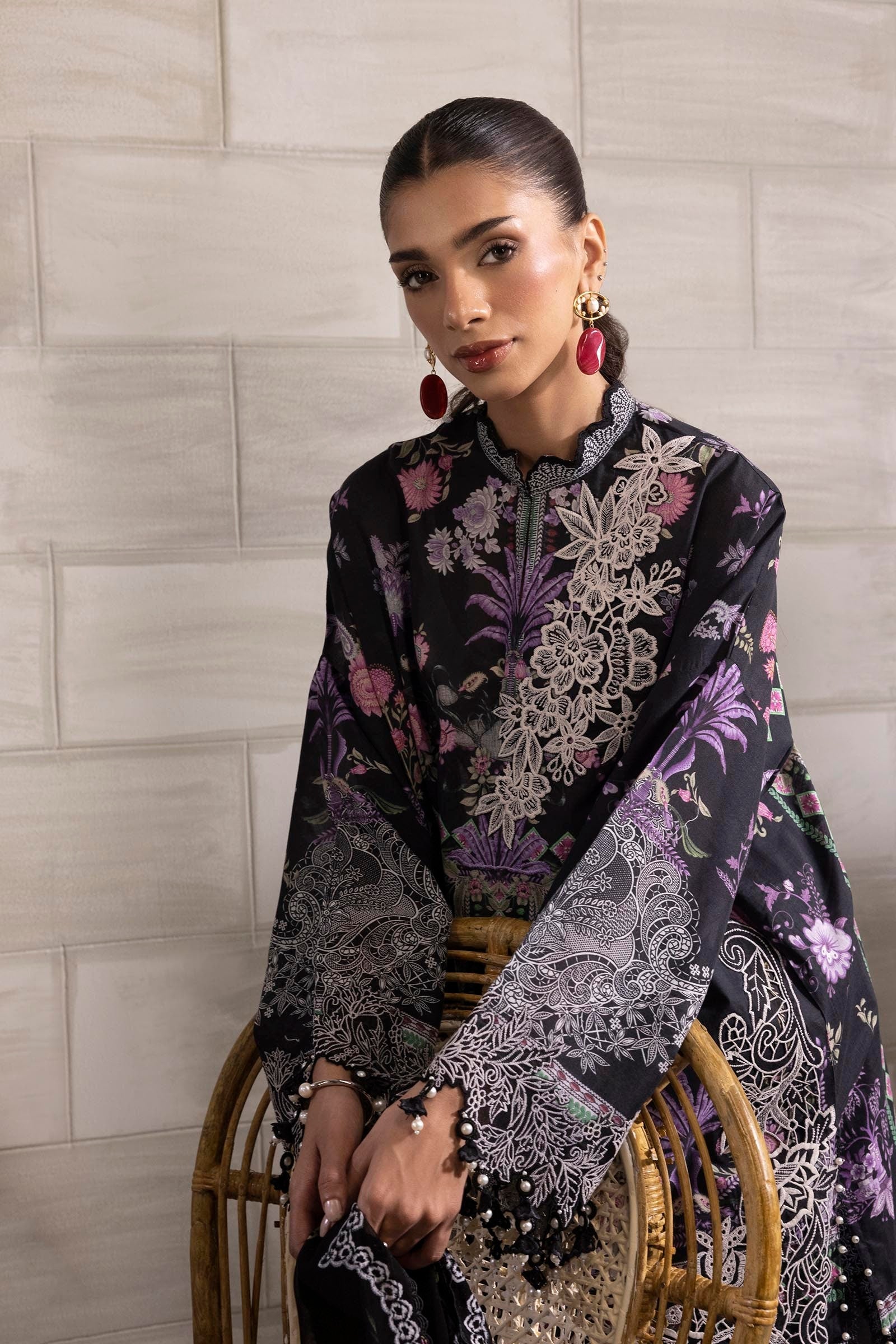 Sana Safinaz | Muzlin Spring 25 | M251-019B-3CS - Official Sana Safinaz - Agha Fabrics UK