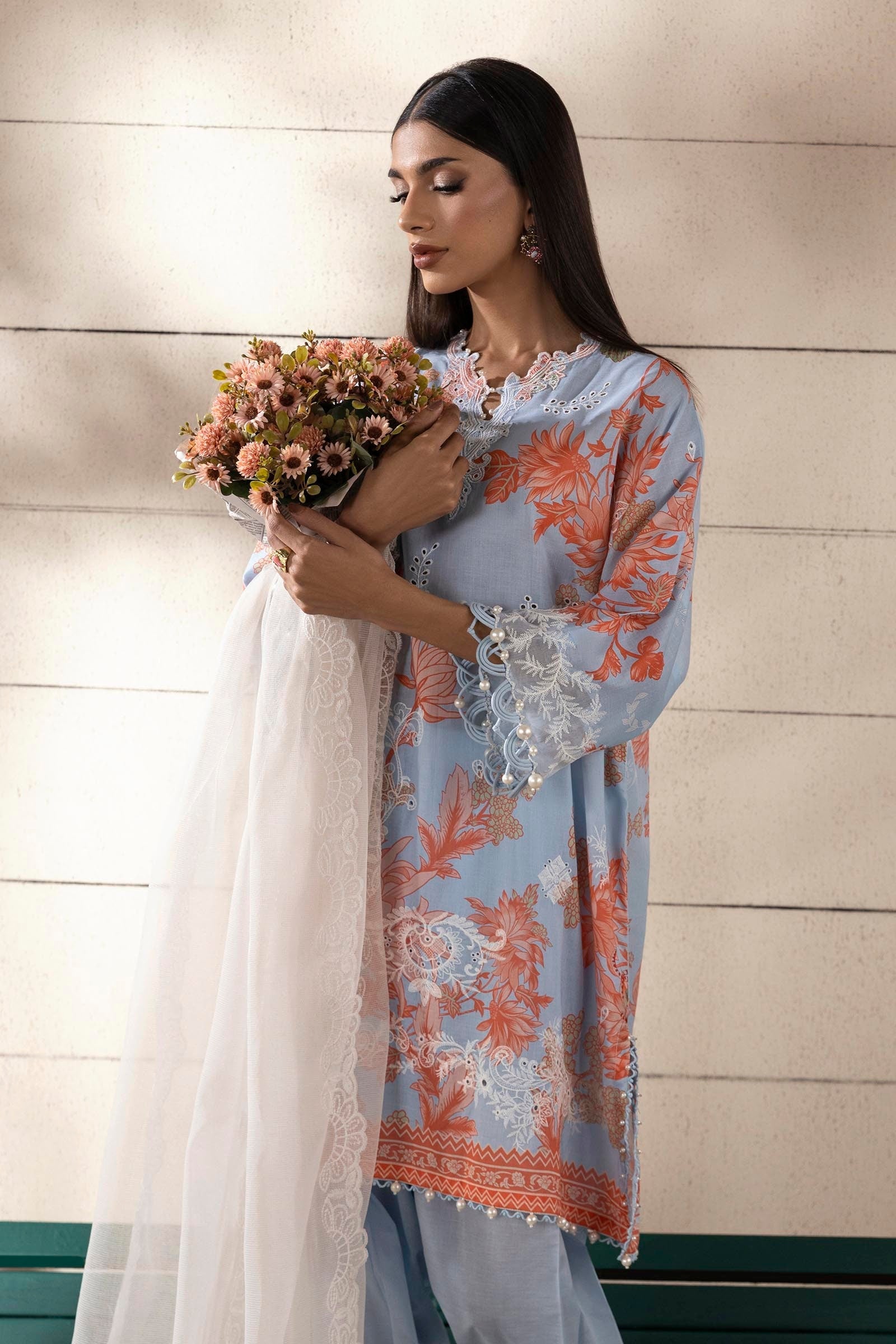 Sana Safinaz | Muzlin Spring 25 | M251-020B-3CS - Official Sana Safinaz - Agha Fabrics UK
