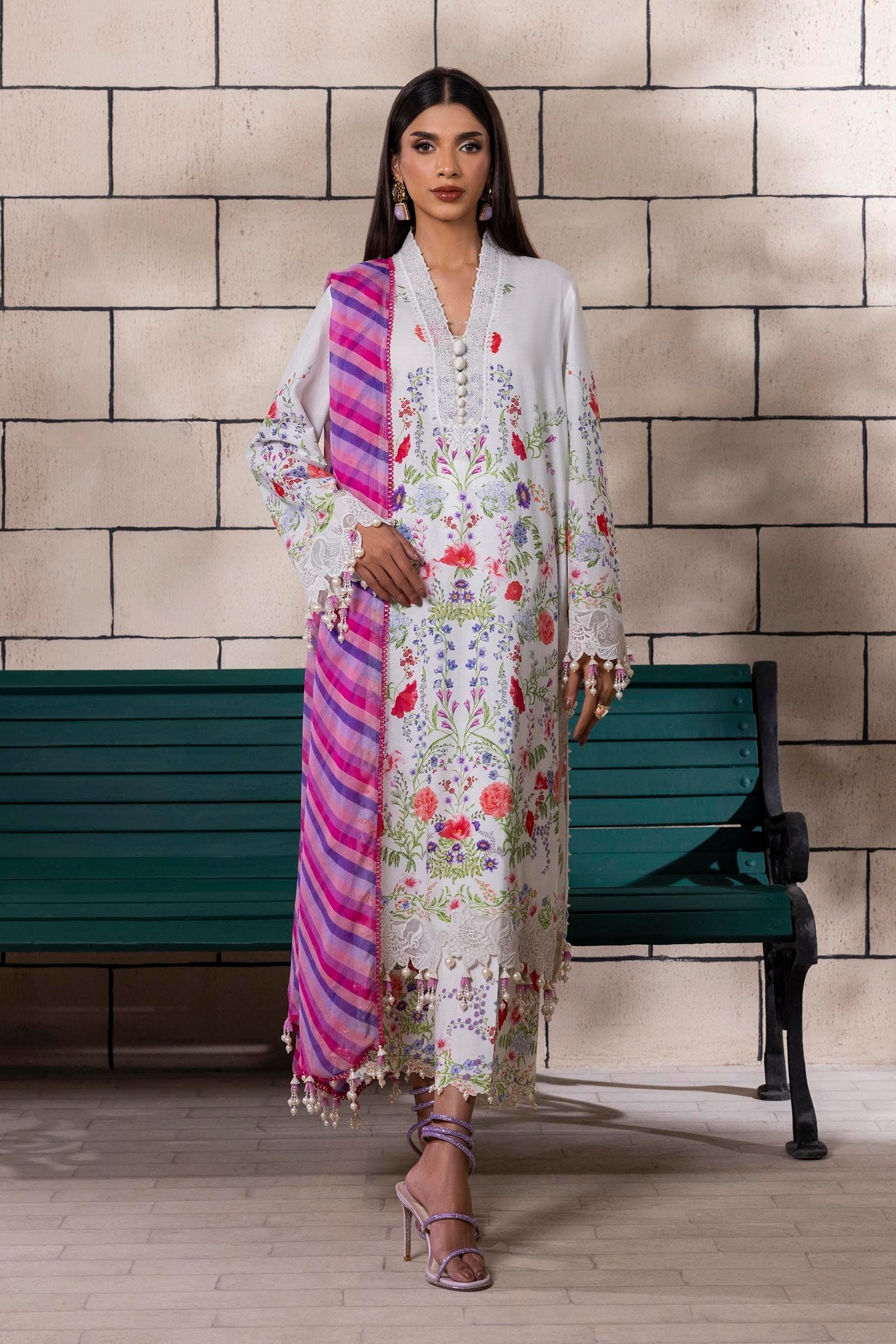 Sana Safinaz | Muzlin Spring 25 | M251-024A-3CI - Official Sana Safinaz - Agha Fabrics UK