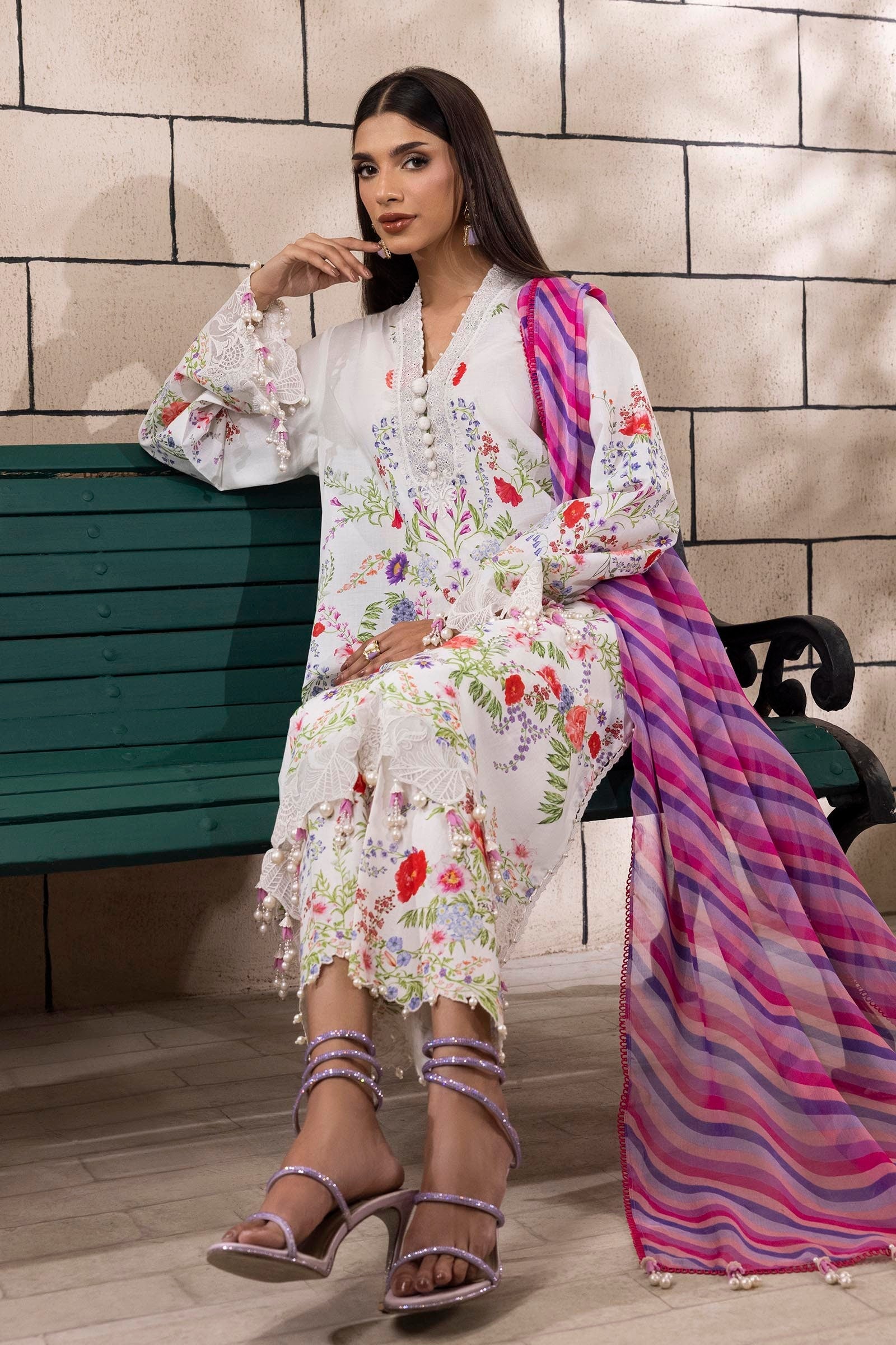 Sana Safinaz | Muzlin Spring 25 | M251-024A-3CI - Official Sana Safinaz - Agha Fabrics UK