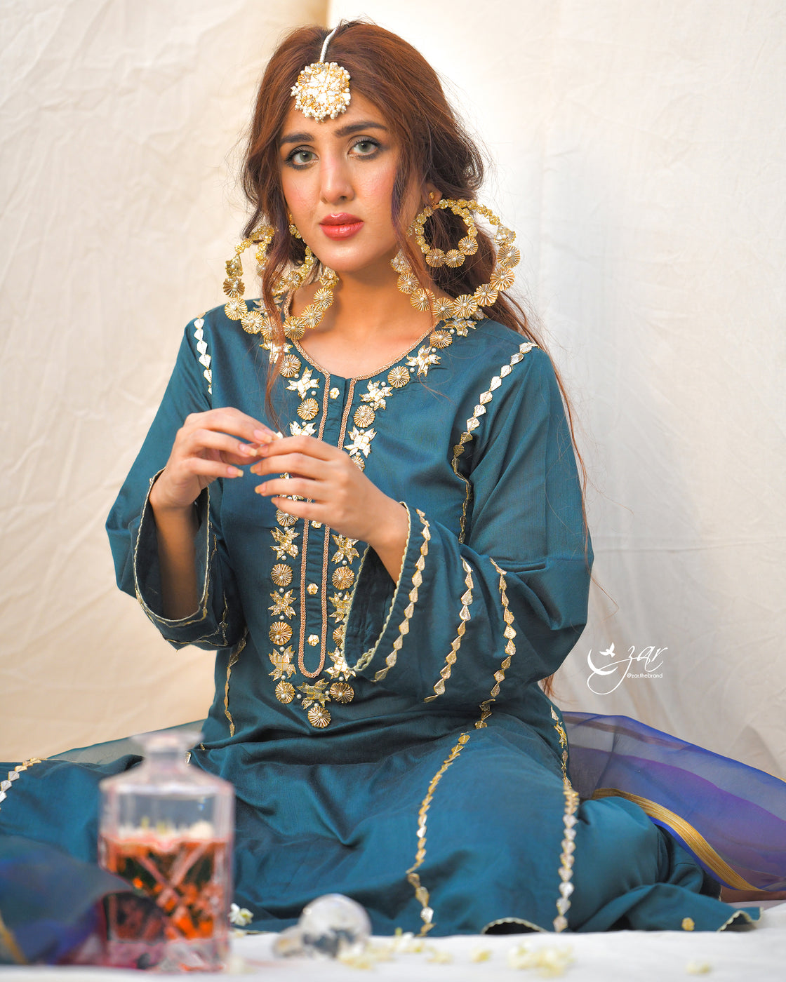 Zar | Formals Wear | Teal - Official Zar - Agha Fabrics UK