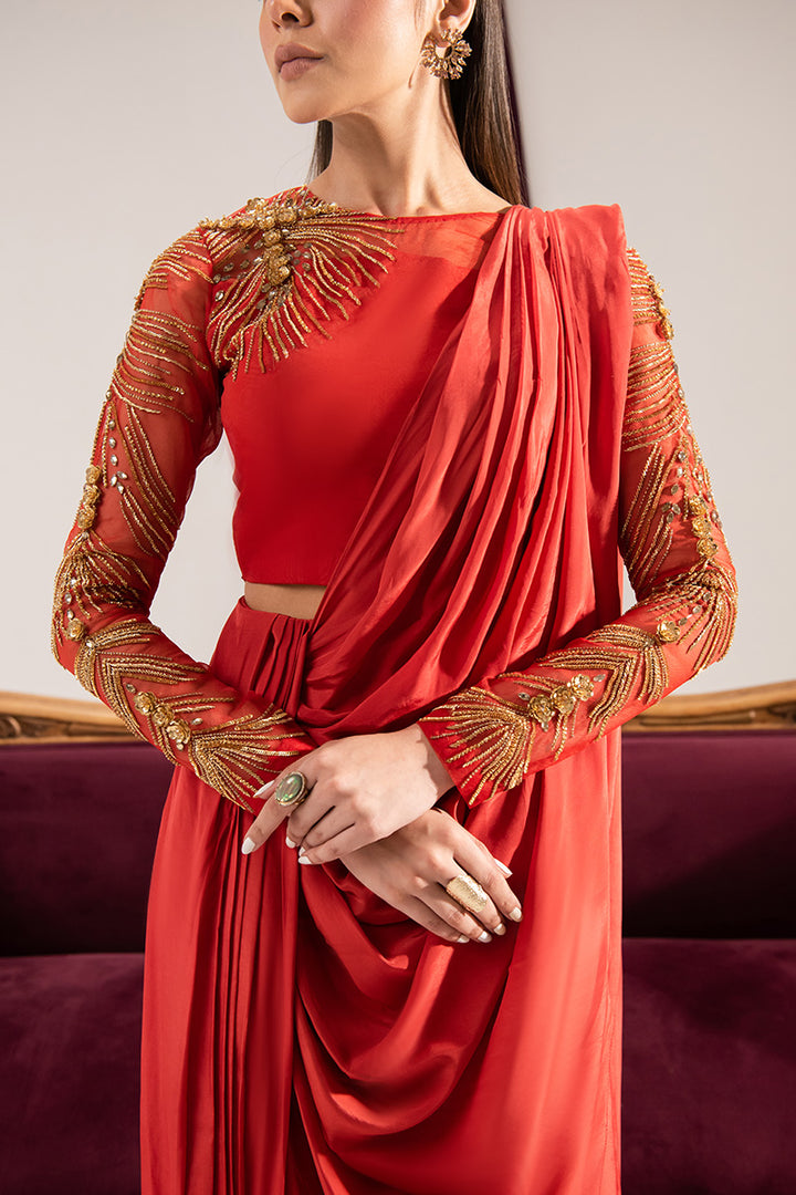 Maria Osama Khan | Tiffany Formals | Carnelian - Official Maria Osama Khan - Agha Fabrics UK