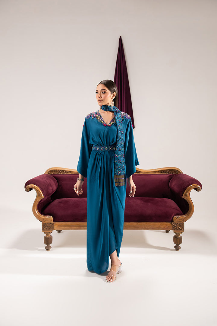 Maria Osama Khan | Tiffany Formals | Sapphire - Official Maria Osama Khan - Agha Fabrics UK