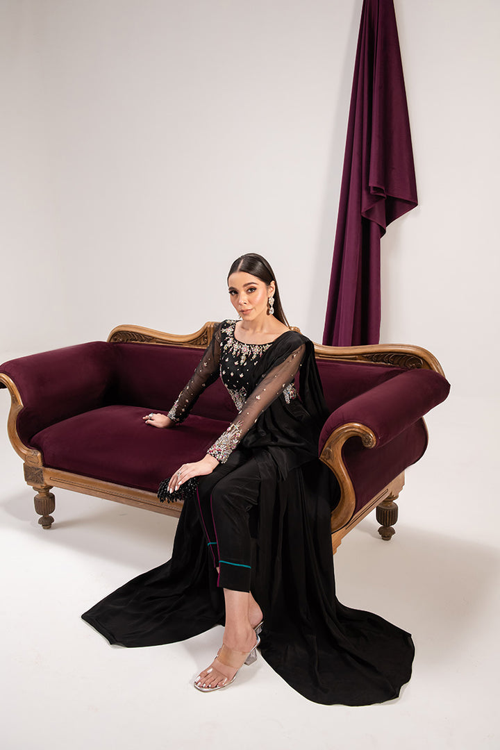 Maria Osama Khan | Tiffany Formals | Obsidian - Official Maria Osama Khan - Agha Fabrics UK