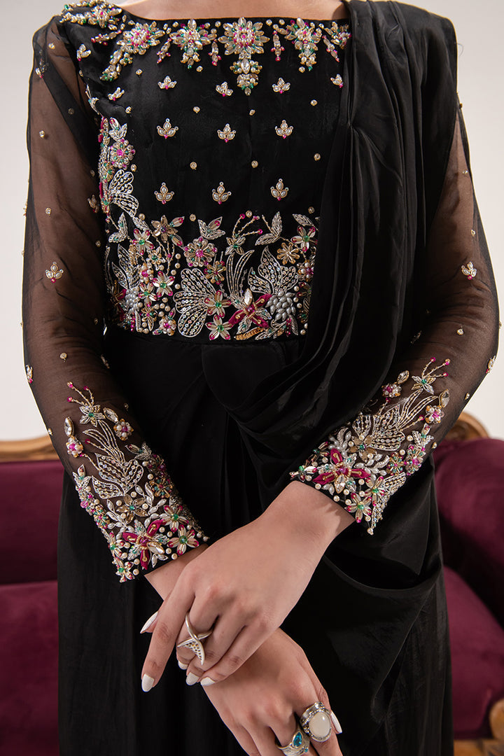 Maria Osama Khan | Tiffany Formals | Obsidian - Official Maria Osama Khan - Agha Fabrics UK