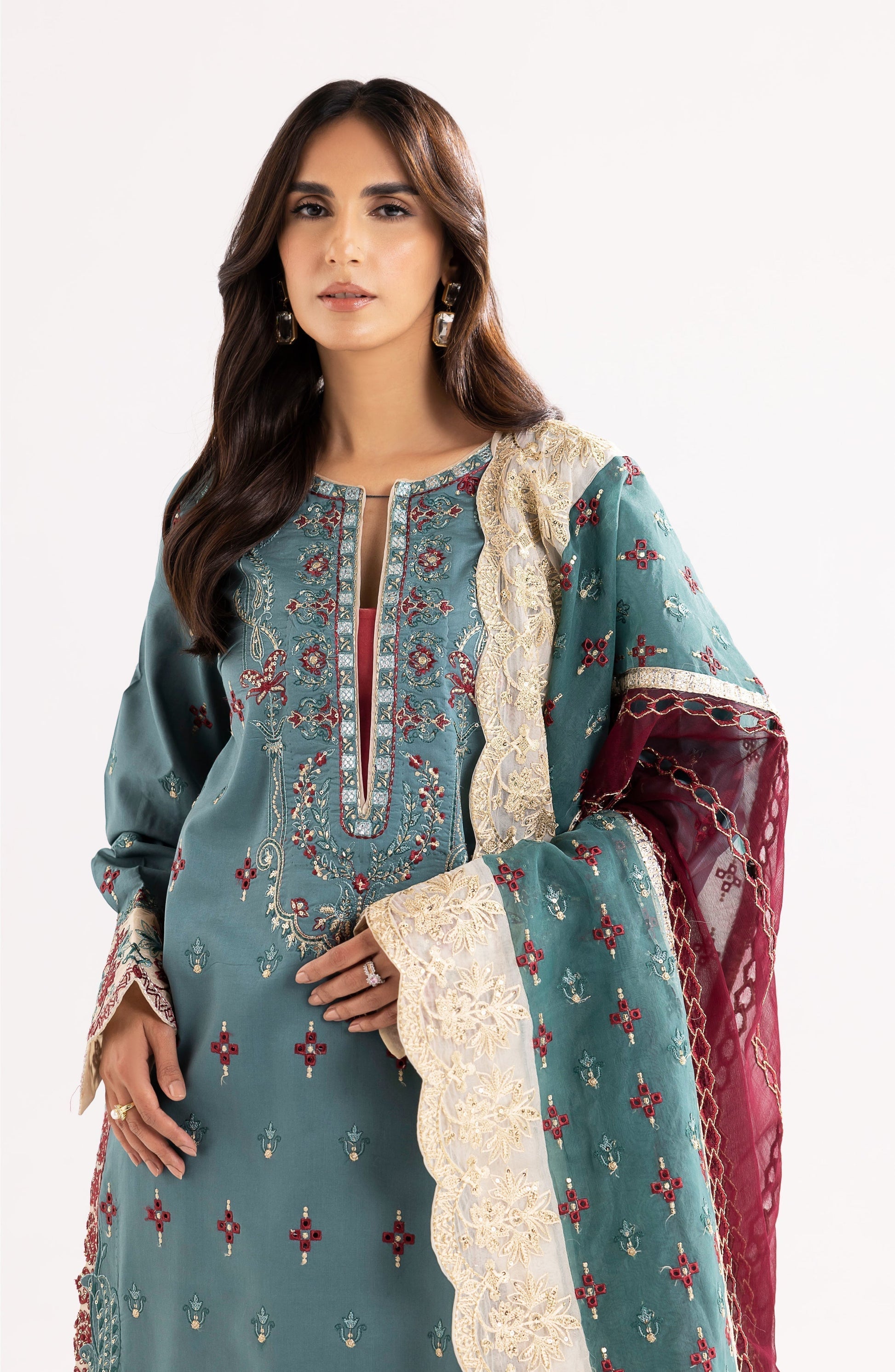 Maryum N Maria | Eid Luxury Lawn 24 | Laila -  Maryum N Maria Luxury -  Agha Fabrics