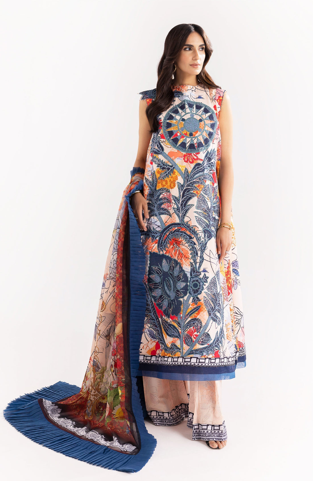 Maryum N Maria | Eid Luxury Lawn 24 | Shafaq -  Marym N Maria Luxury -  Agha Fabrics