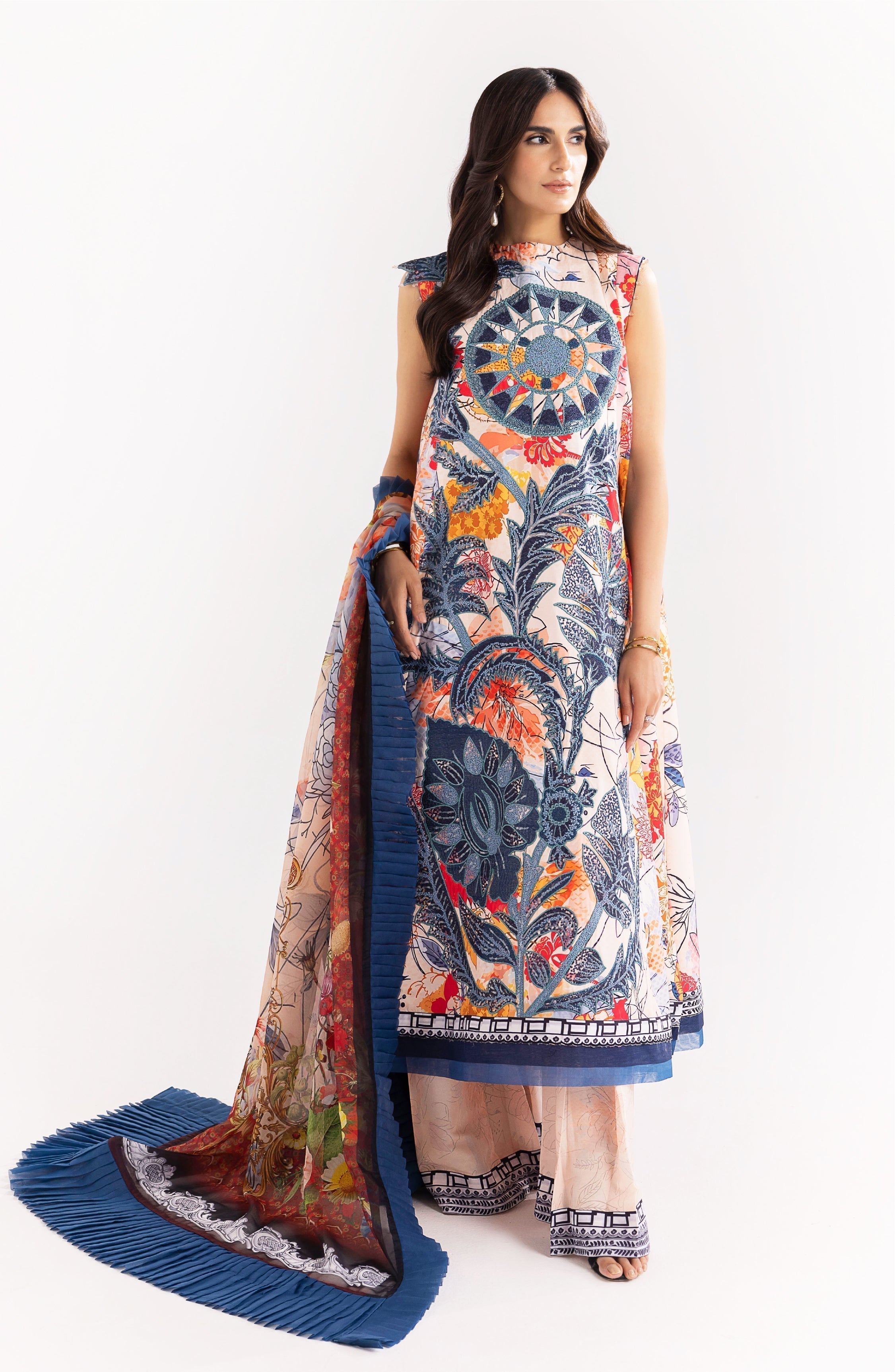 Maryum N Maria | Eid Luxury Lawn 24 | Shafaq -  Marym N Maria Luxury -  Agha Fabrics