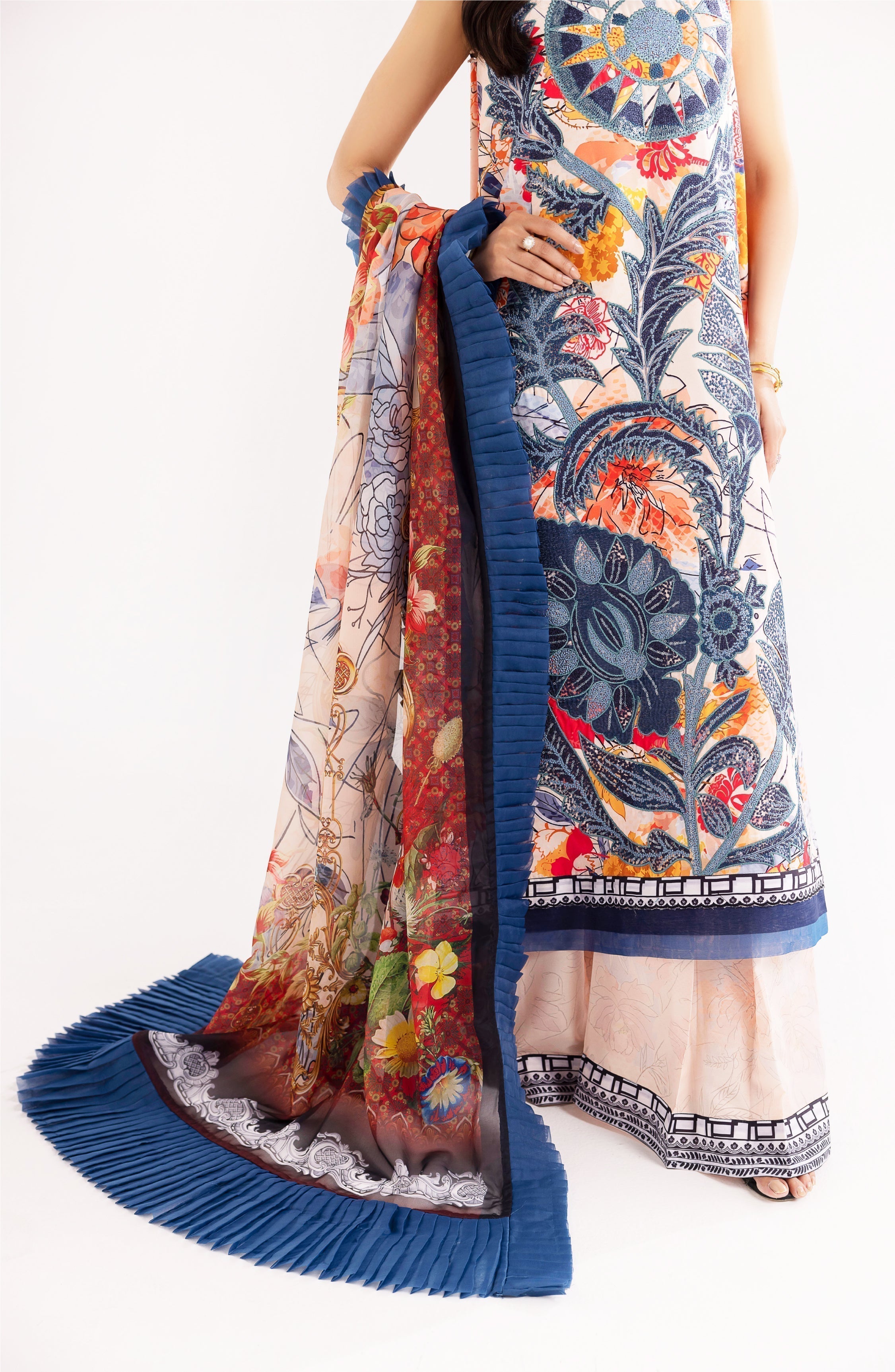 Maryum N Maria | Eid Luxury Lawn 24 | Shafaq -  Marym N Maria Luxury -  Agha Fabrics
