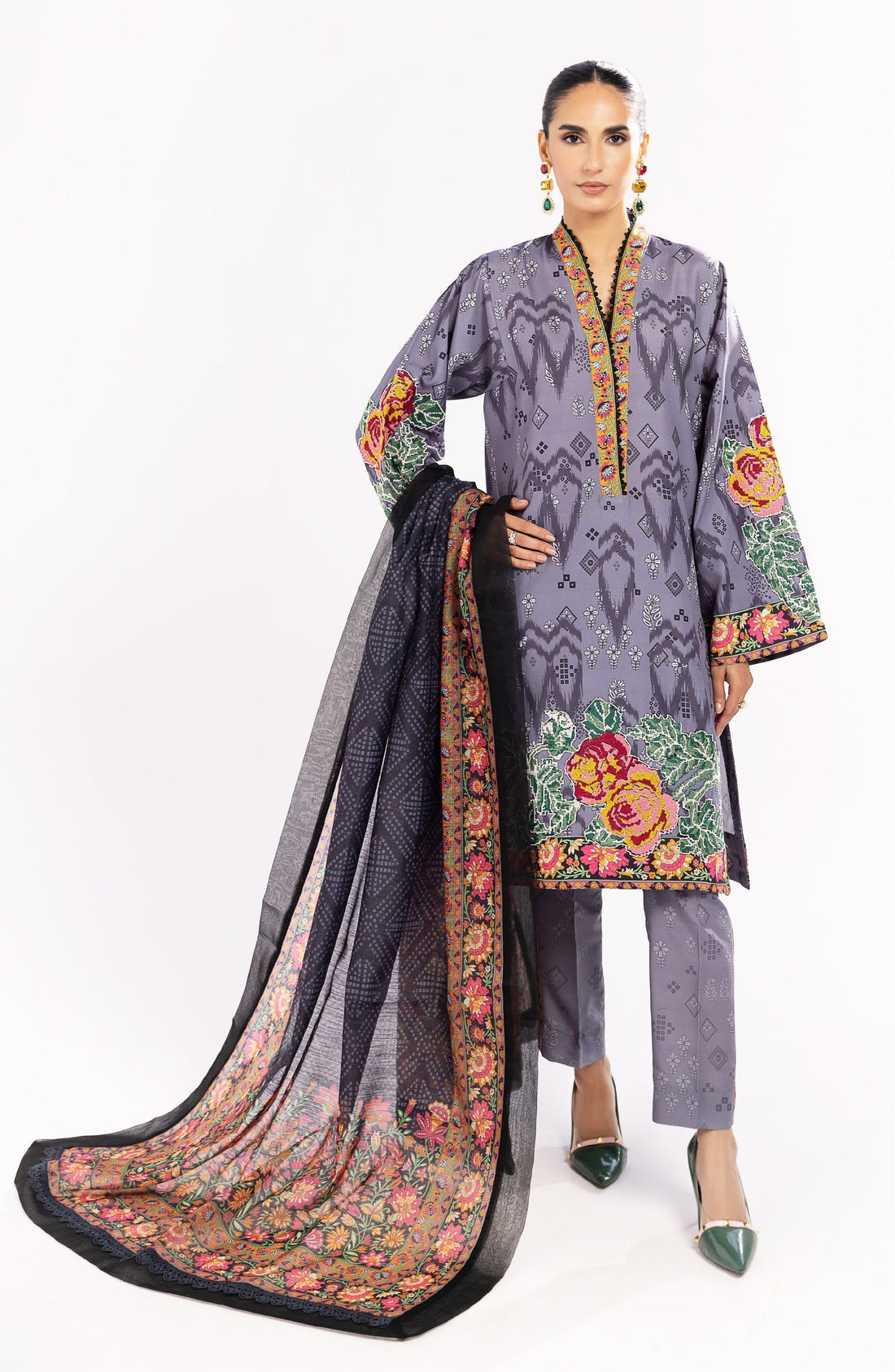 Maryum N Maria | Eid Luxury Lawn 24 | Nazm -  Marym N Maria Luxury -  Agha Fabrics