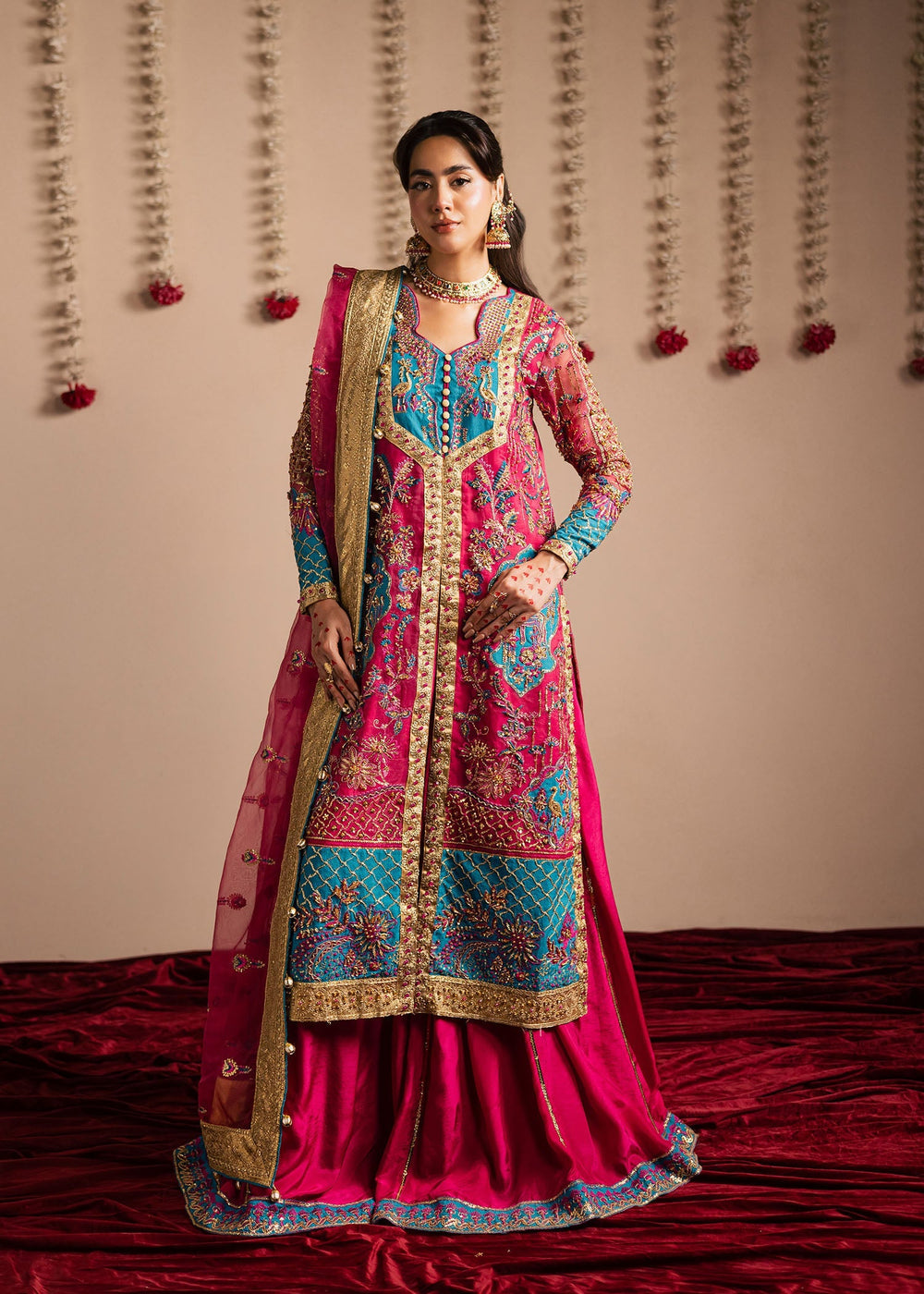 Maria Osama Khan | Jhil Mil Wedding Festive | Gulaboo - Maria Osama - Official Maria Osama Khan - Agha Fabrics UK