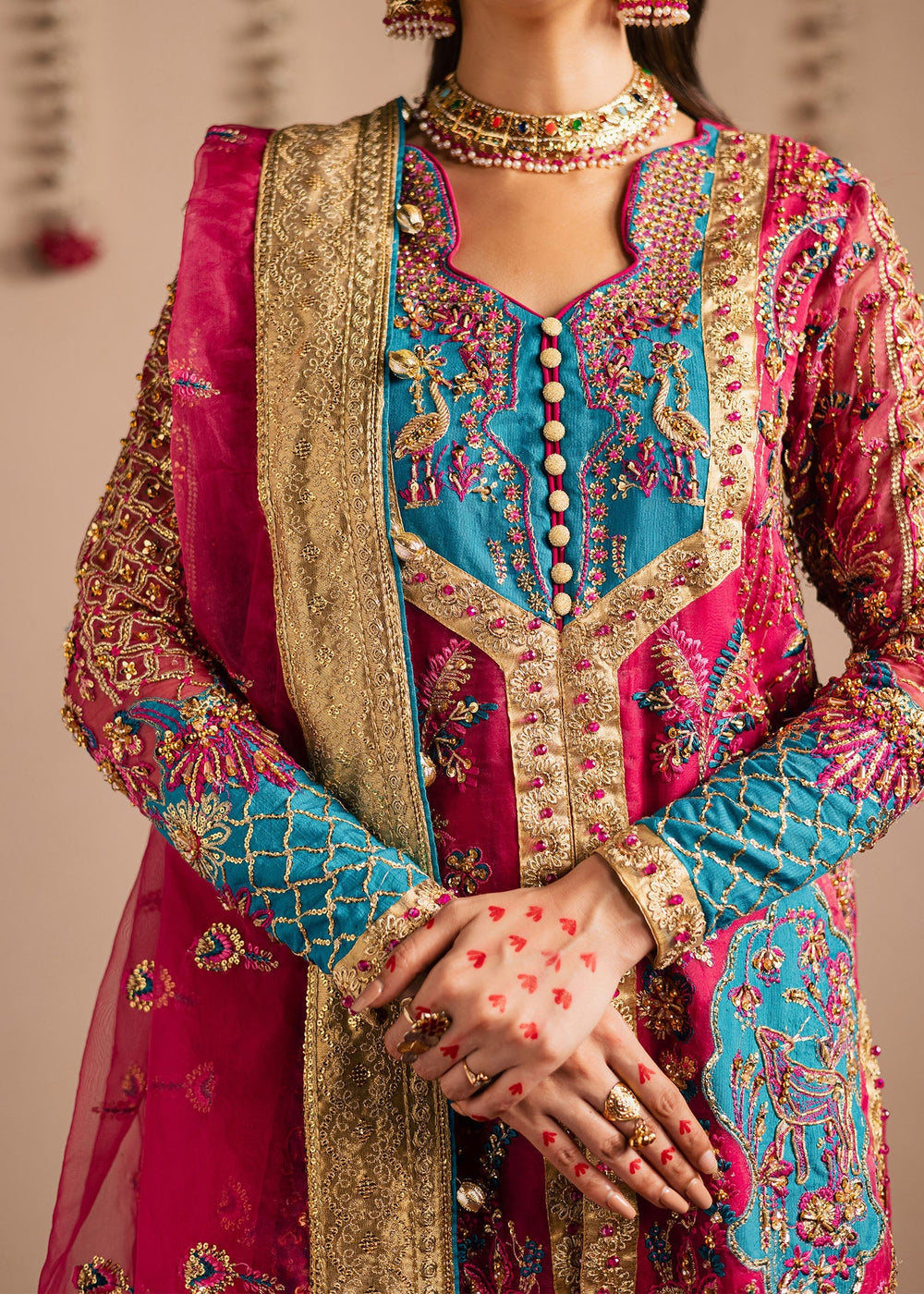 Maria Osama Khan | Jhil Mil Wedding Festive | Gulaboo - Maria Osama - Official Maria Osama Khan - Agha Fabrics UK