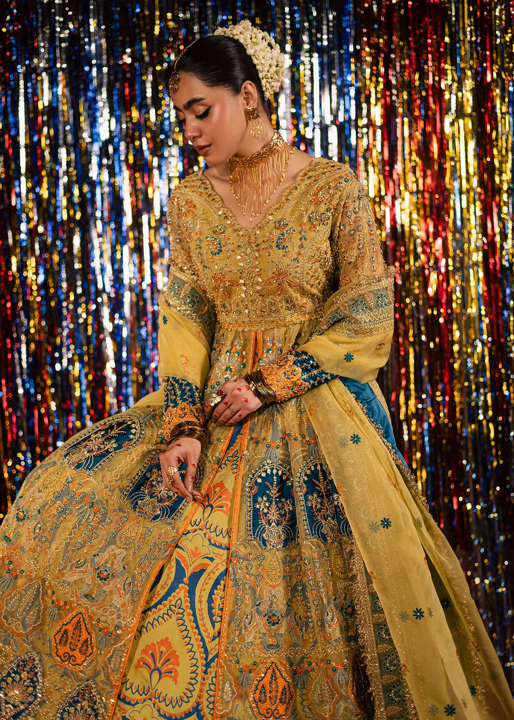 Maria Osama Khan | Jhil Mil Wedding Festive | Sunehri - Maria Osama - Official Maria Osama Khan - Agha Fabrics UK