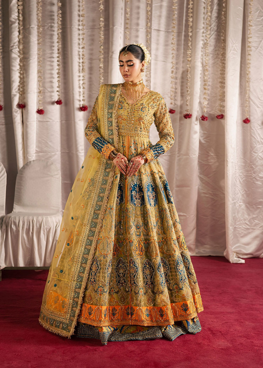 Maria Osama Khan | Jhil Mil Wedding Festive | Sunehri - Maria Osama - Official Maria Osama Khan - Agha Fabrics UK