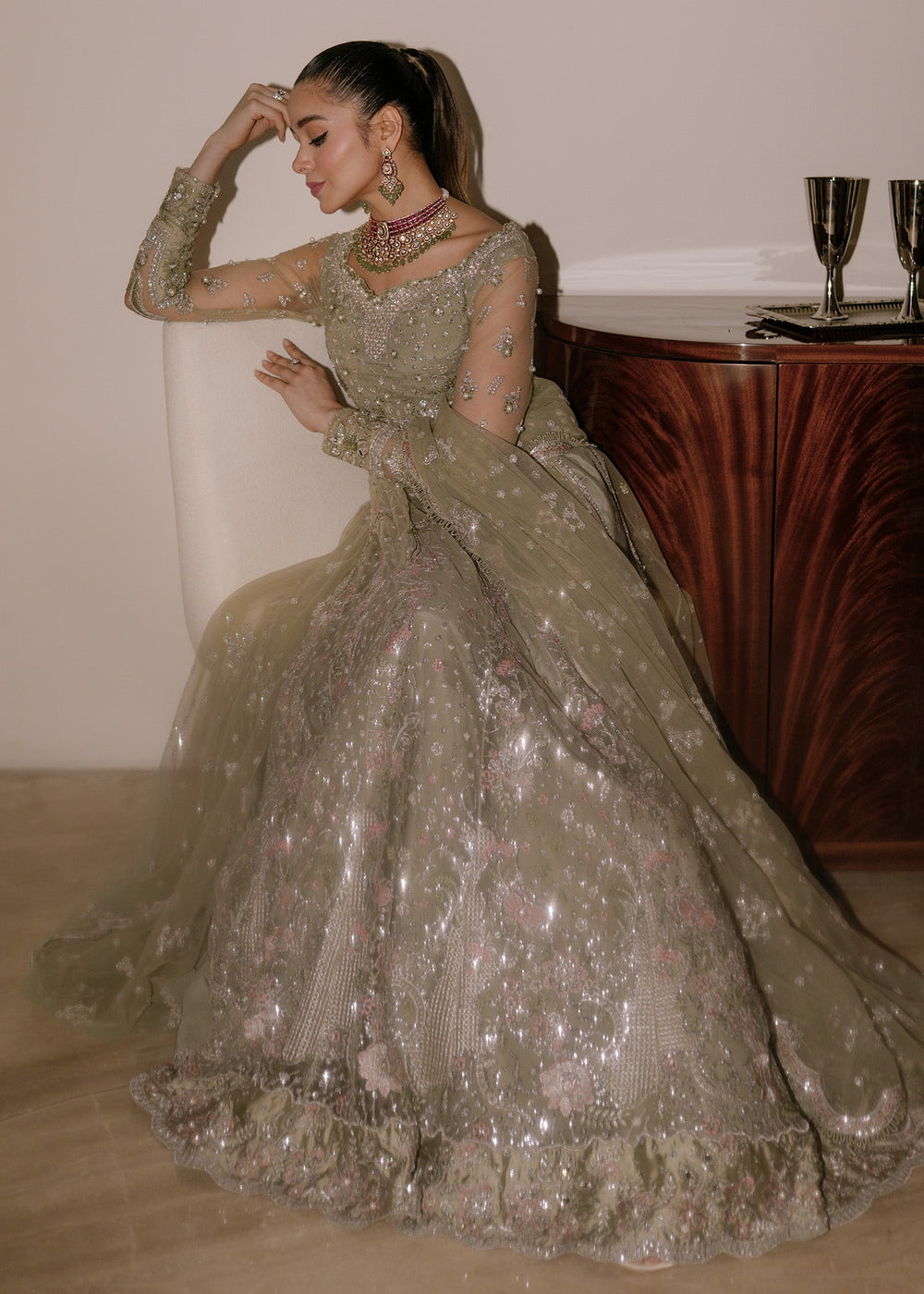 Sadaf Fawad Khan | Festive 25 | Seafoam