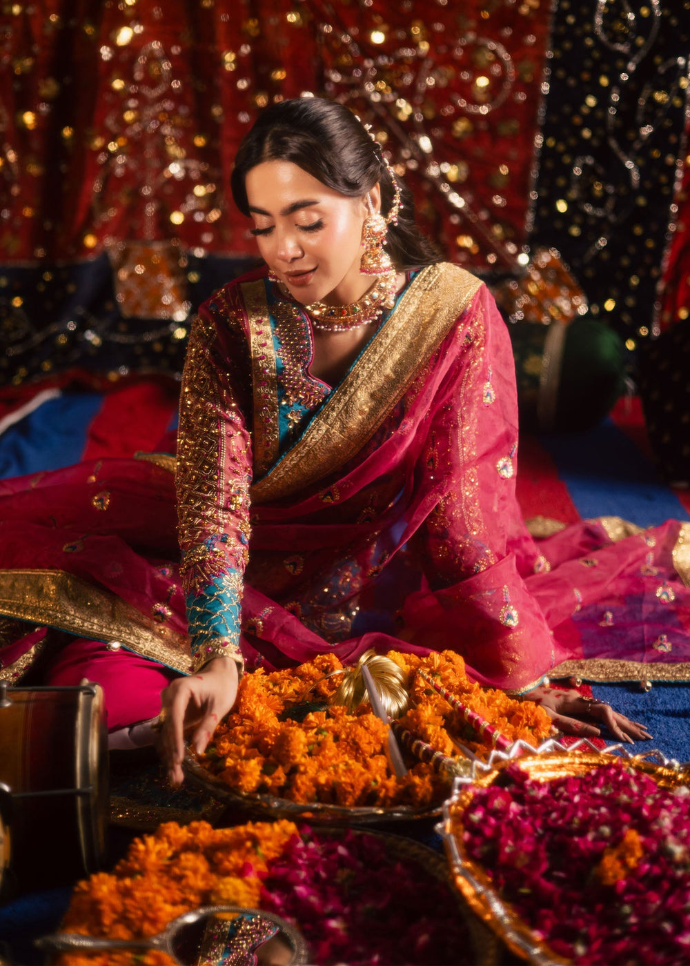 Maria Osama Khan | Jhil Mil Wedding Festive | Gulaboo - Maria Osama - Official Maria Osama Khan - Agha Fabrics UK