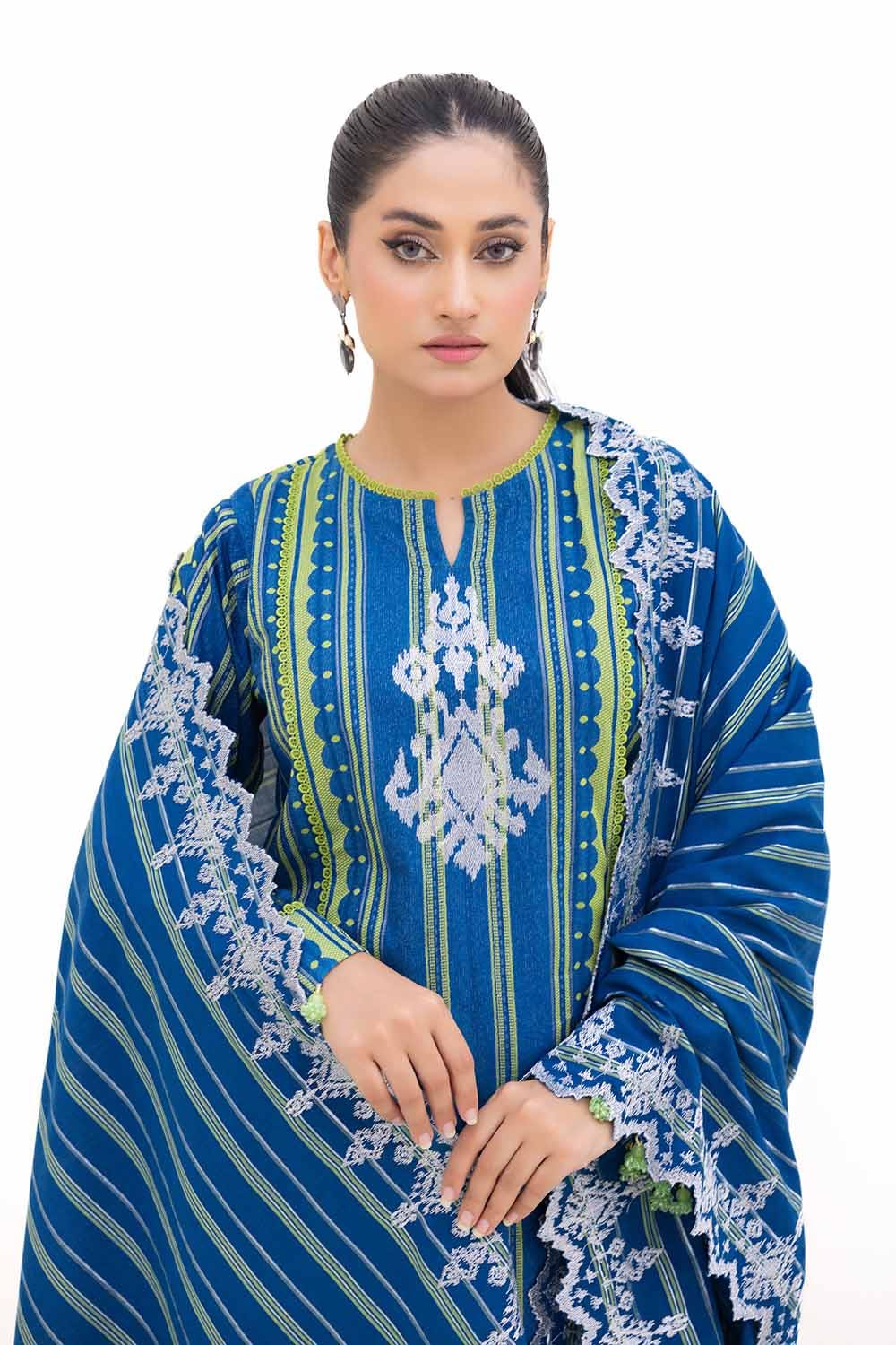 Gul Ahmed | Winter Collection 24 | Jacquard Suit MJ-42051 - Official Gul Ahmed - Agha Fabrics UK