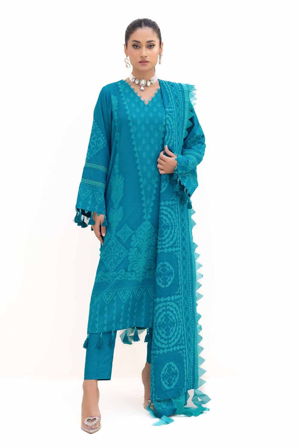 Gul Ahmed | Winter Collection 24 | Jacquard Suit MJ-42056 - Official Gul Ahmed - Agha Fabrics UK