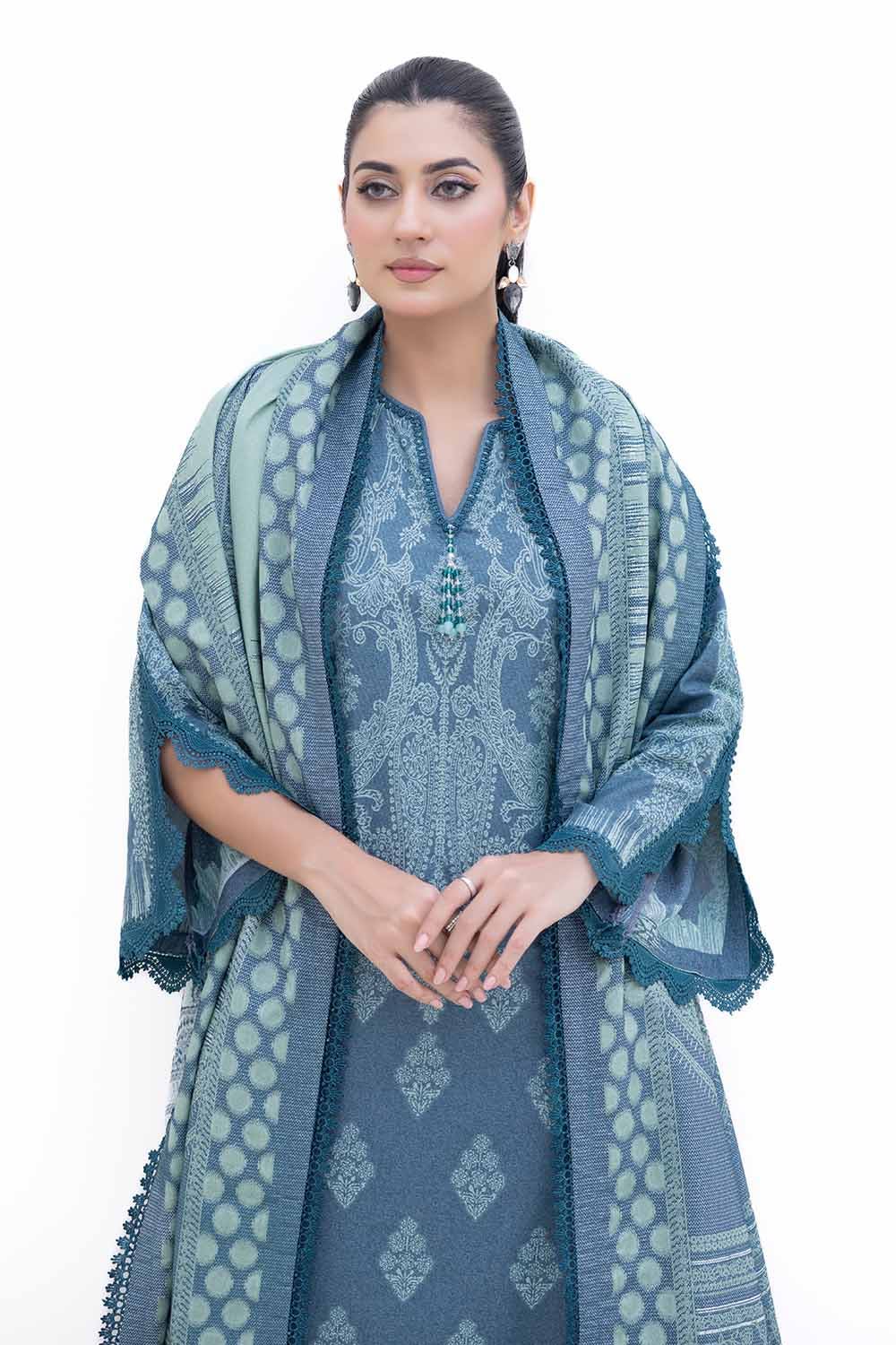 Gul Ahmed | Winter Collection 24 | Jacquard Suit MJ-42059 - Official Gul Ahmed - Agha Fabrics UK