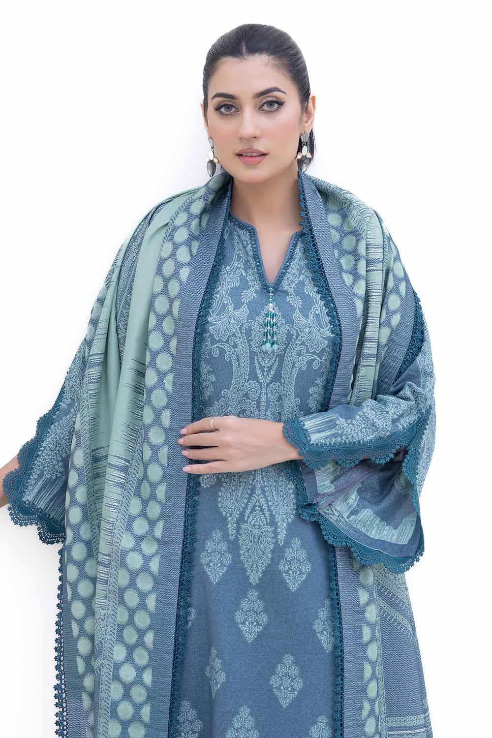 Gul Ahmed | Winter Collection 24 | Jacquard Suit MJ-42059 - Official Gul Ahmed - Agha Fabrics UK
