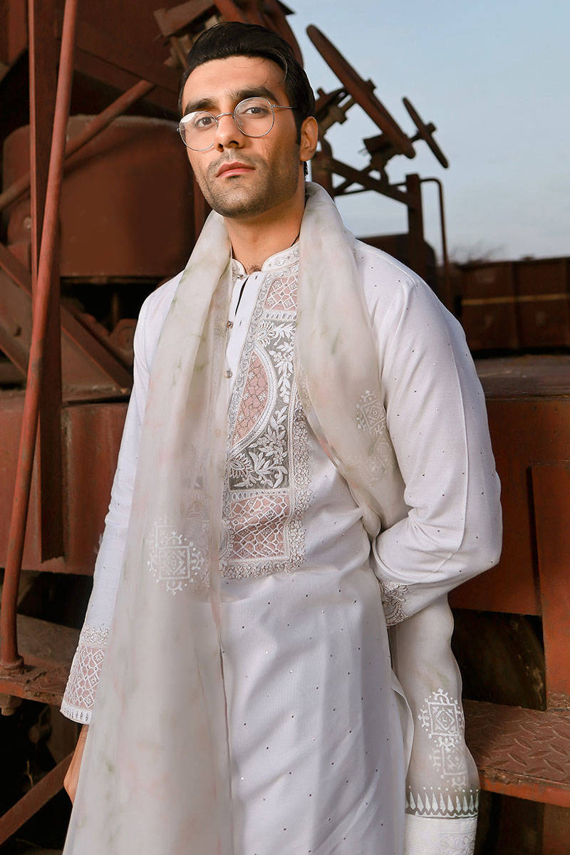 Pakistani Menswear | MNR-RAWISH - Official Agha Fabrics Ltd. - Agha Fabrics UK