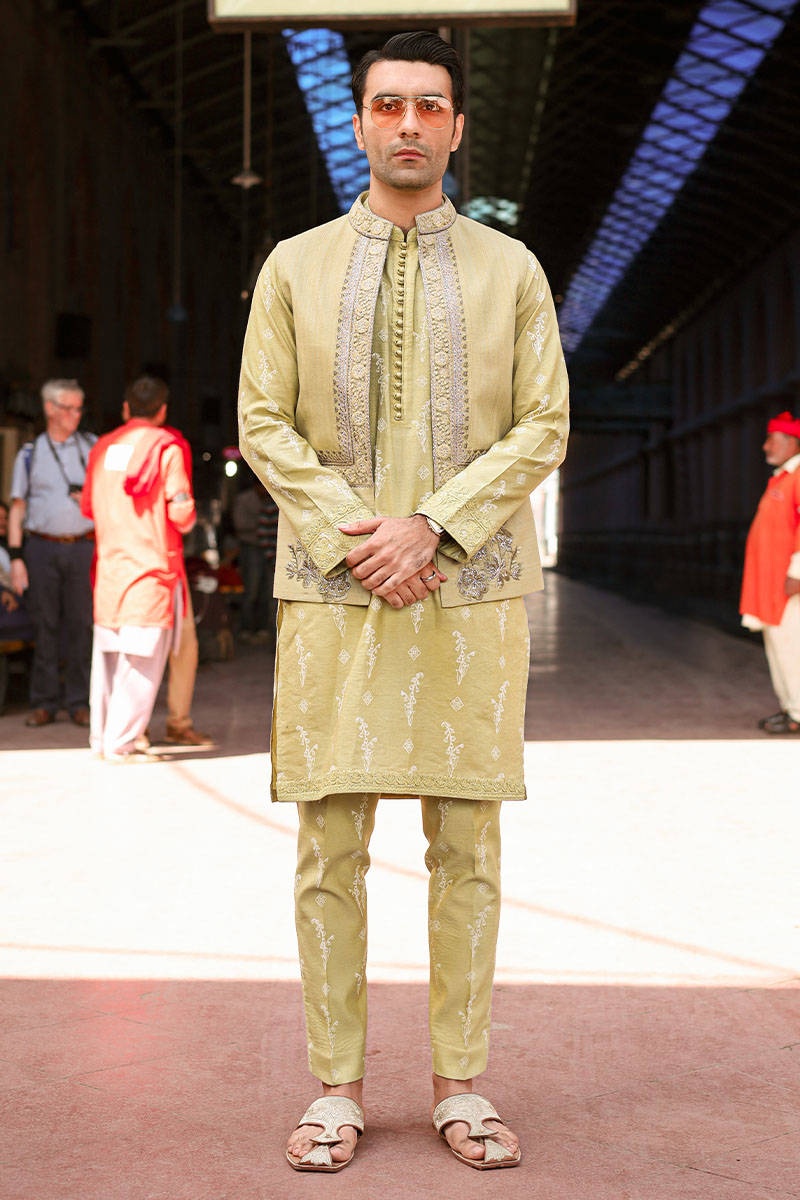 Pakistani Menswear | MNR-QAMAR-B - Official Agha Fabrics Ltd. - Agha Fabrics UK