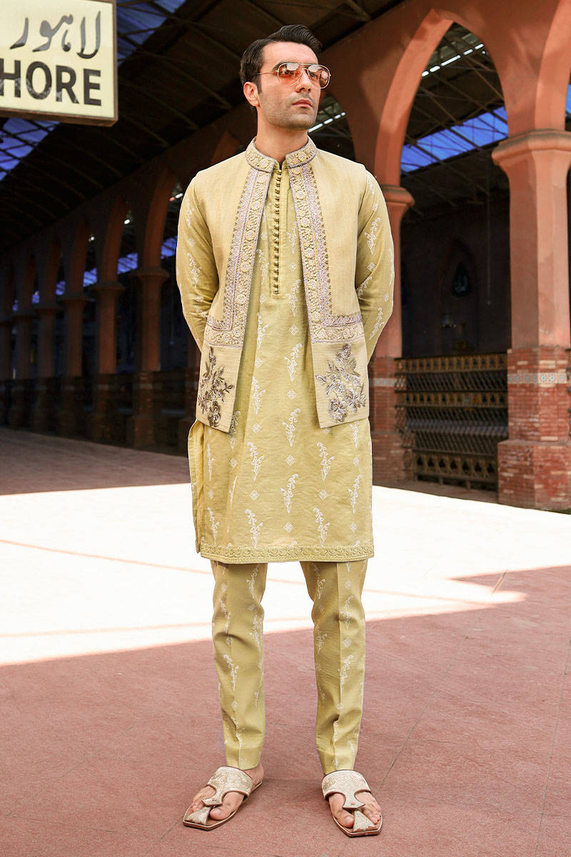Pakistani Menswear | MNR-QAMAR-B - Official Agha Fabrics Ltd. - Agha Fabrics UK