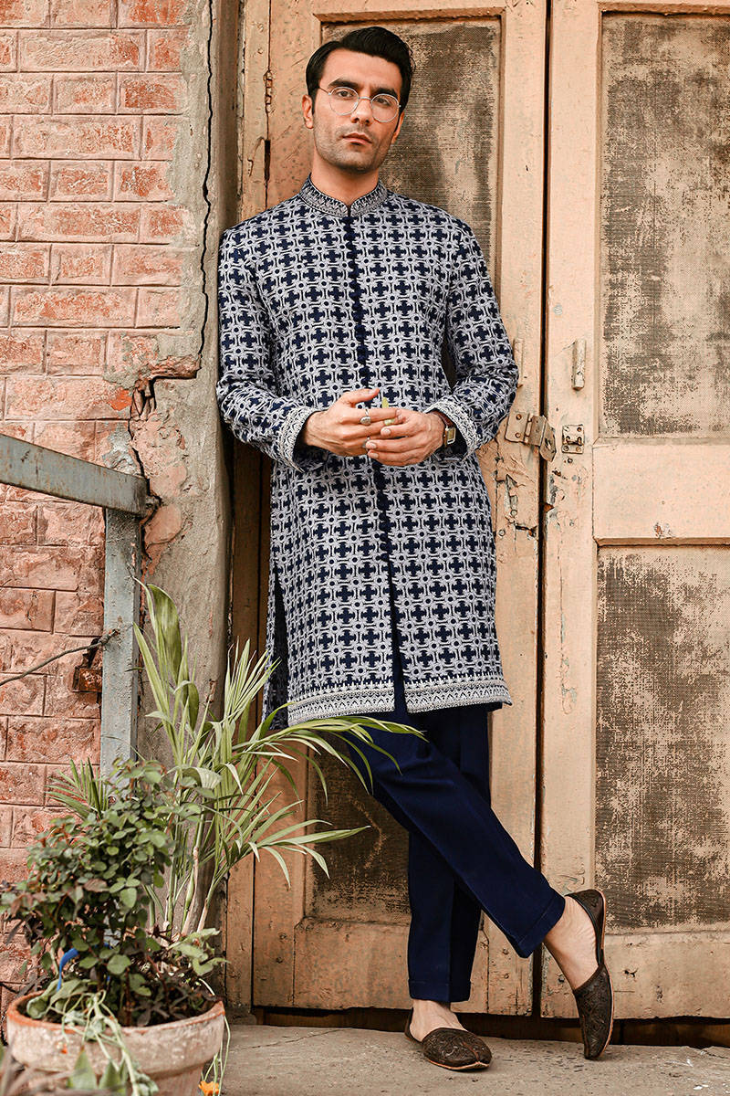 Pakistani Menswear | MNR-SAFDAR - Official Agha Fabrics Ltd. - Agha Fabrics UK