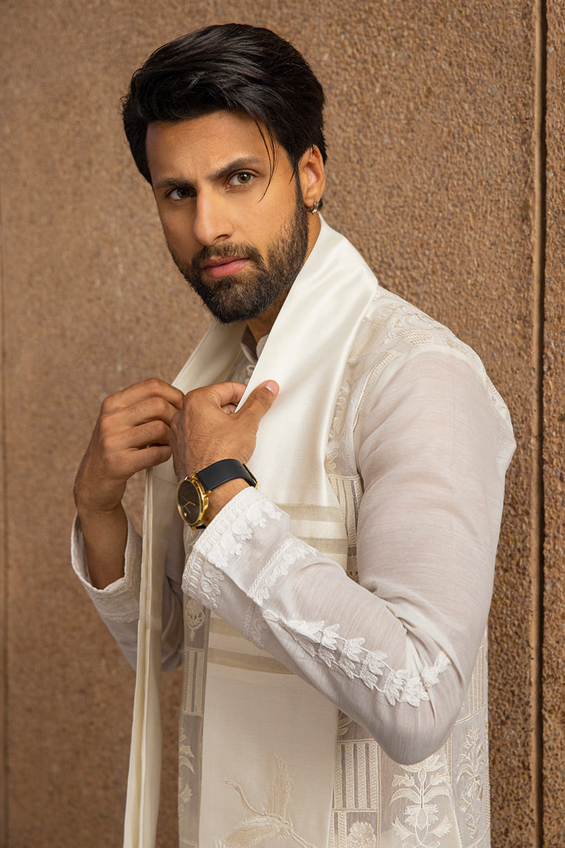 Pakistani Menswear | MNR-YB-14 - Official Agha Fabrics Ltd. - Agha Fabrics UK