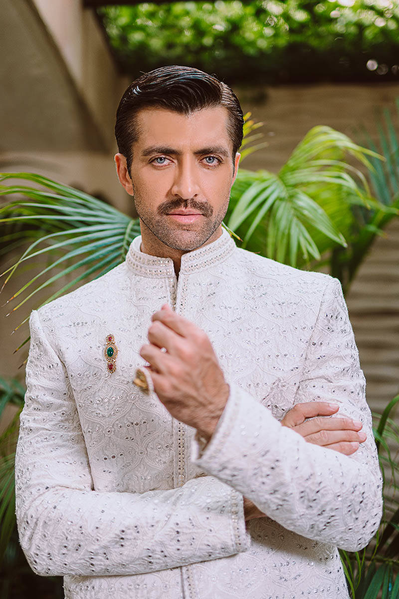 Pakistani Menswear | MNR-NAZIR - Official Agha Fabrics Ltd. - Agha Fabrics UK