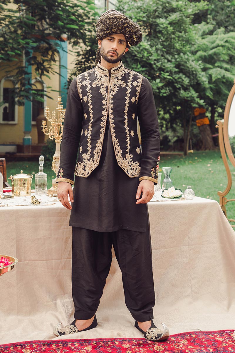 Pakistani Menswear | MNR-ZORAWAR - Official Agha Fabrics Ltd. - Agha Fabrics UK