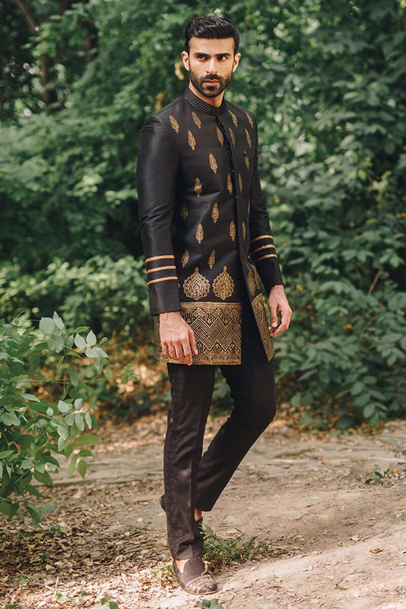 Pakistani Menswear | MNR-SIAHVASH - Official Agha Fabrics Ltd. - Agha Fabrics UK