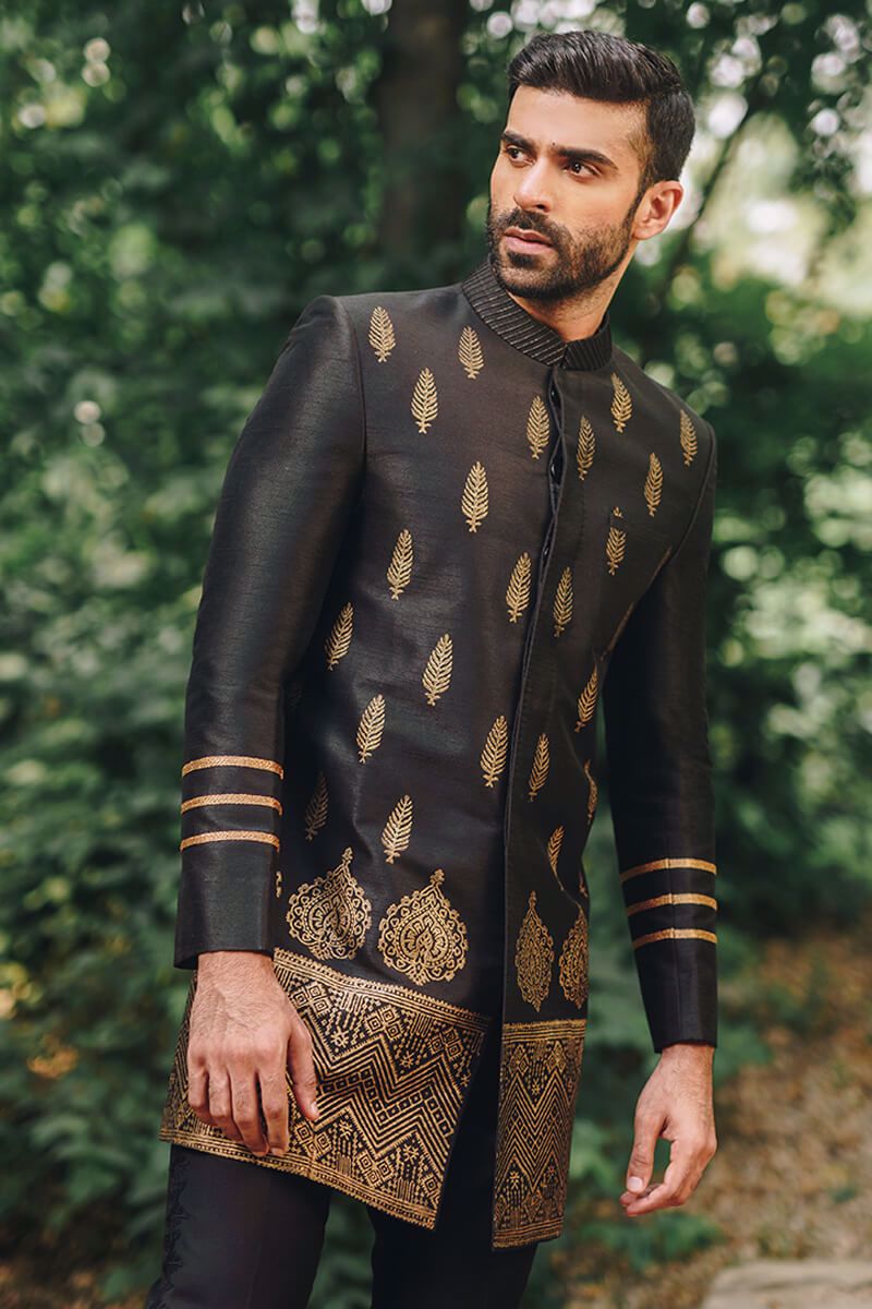 Pakistani Menswear | MNR-SIAHVASH - Official Agha Fabrics Ltd. - Agha Fabrics UK