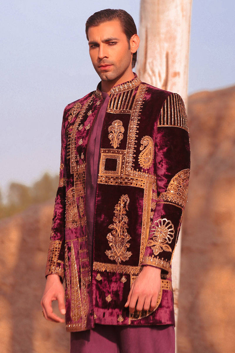 Pakistani Menswear | MNR-DRD - Official Agha Fabrics Ltd. - Agha Fabrics UK